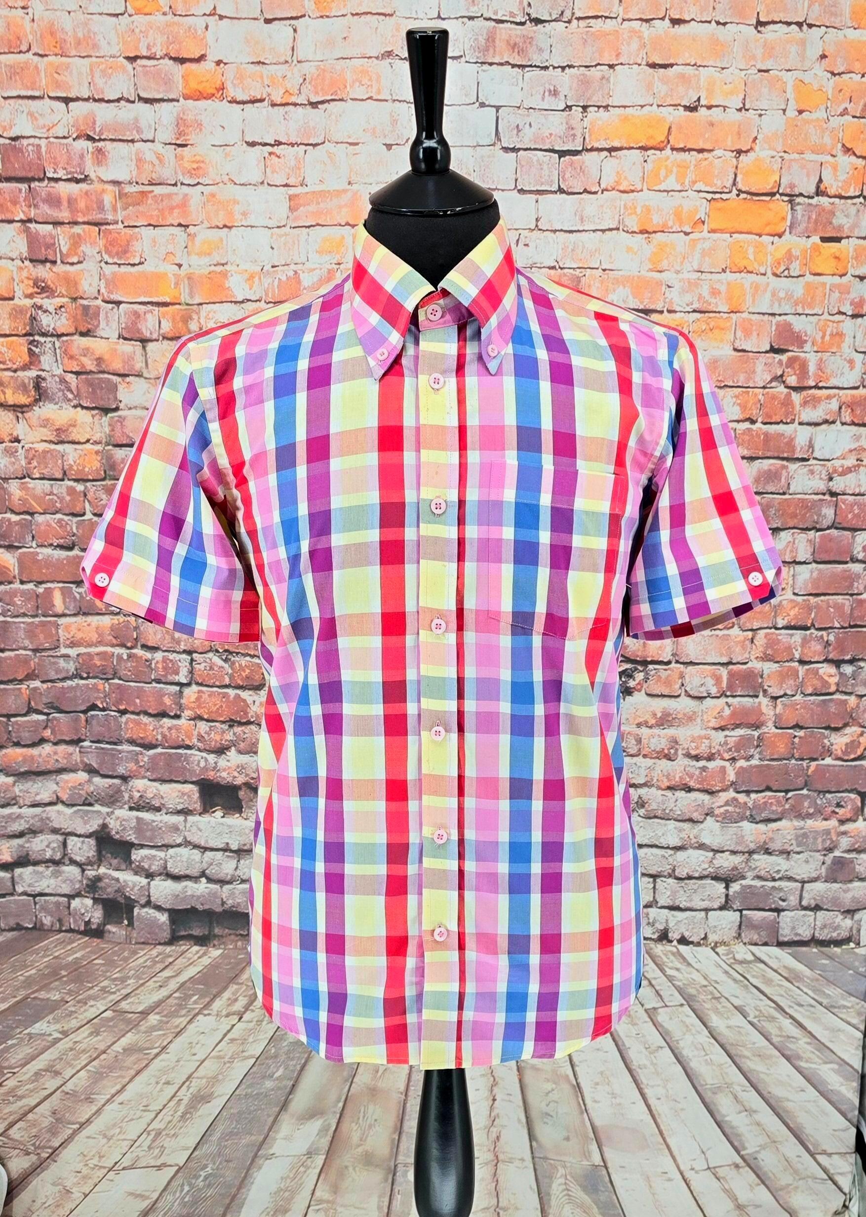 Delford - Multi Checked Short Sleeved Shirt