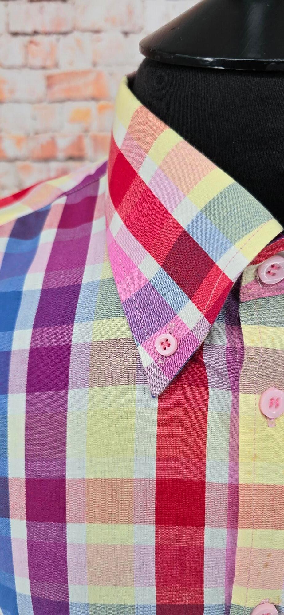 Delford - Multi Checked Short Sleeved Shirt