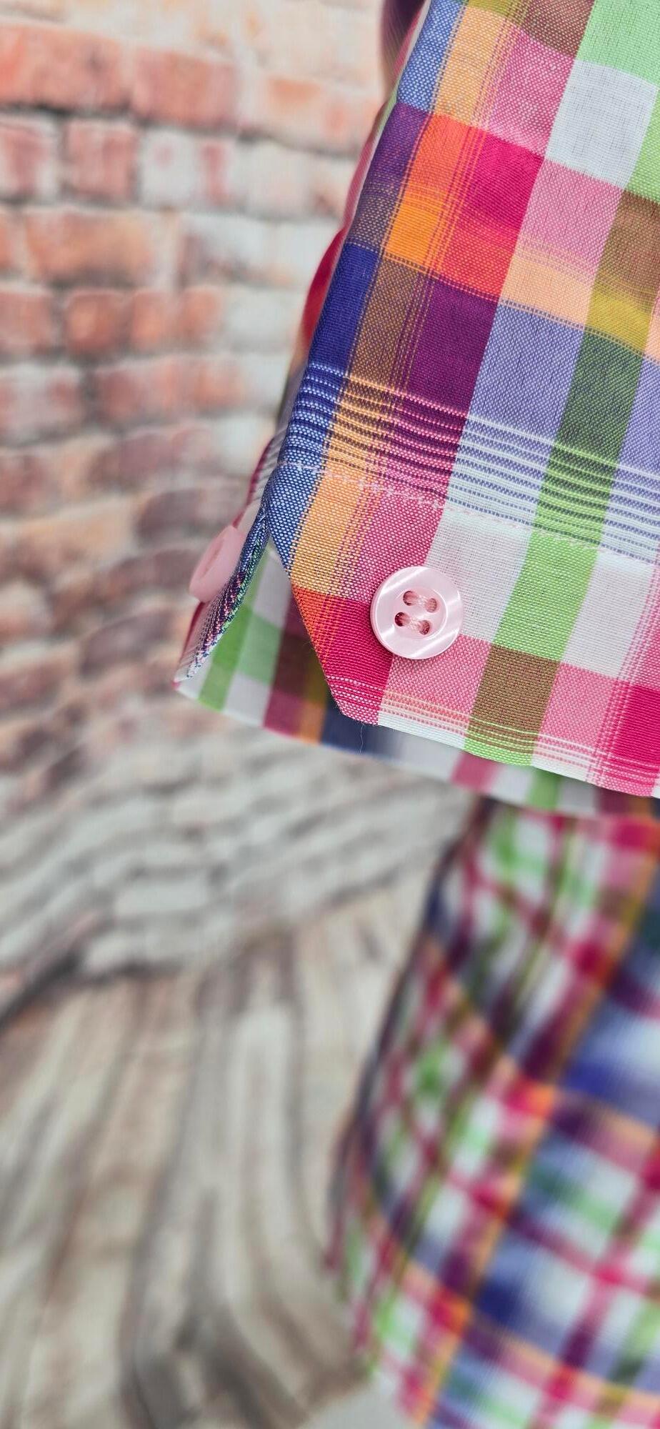 Nelson - Multi Checked Short Sleeved Shirt