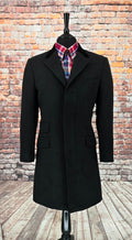 Vicky - Ladies 3/4 Length Overcoat With Red Lining