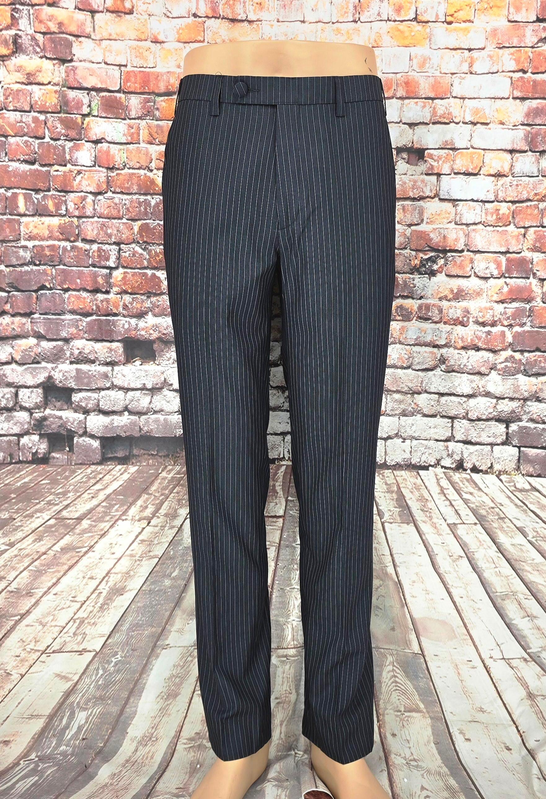 Victor - Charcoal Grey Pinstripe Double Breasted Suit
