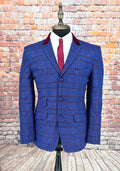 Sedwick - Stunning Blue & Berry Checked Suit.