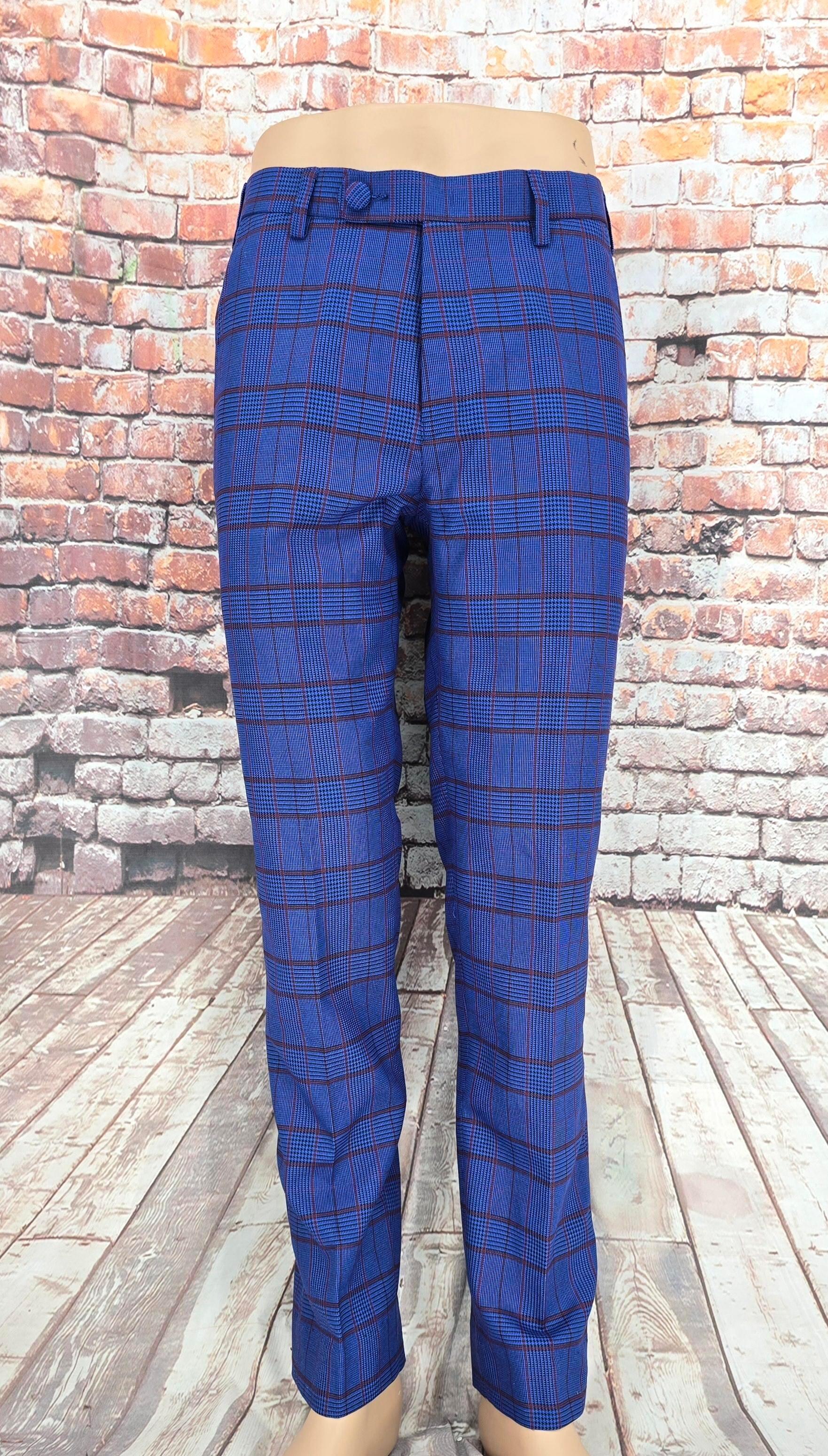 Sedwick - Stunning Blue & Berry Checked Suit.