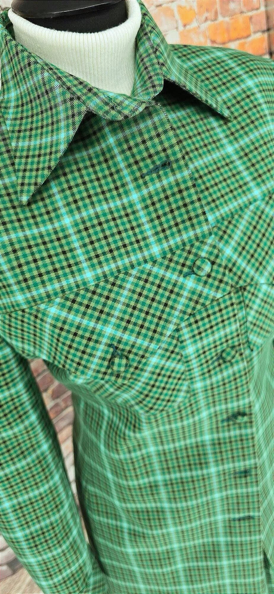 Jean - Stunning Green Checked Suit