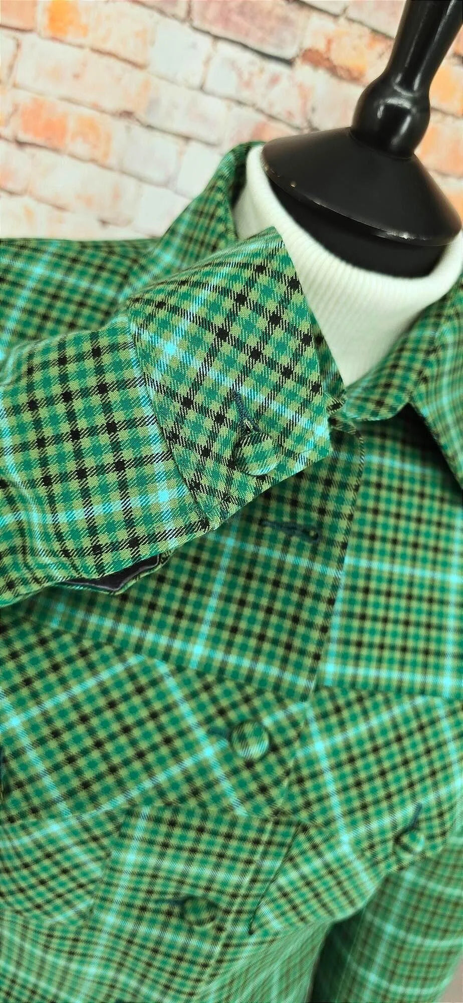 Jean - Stunning Green Checked Suit