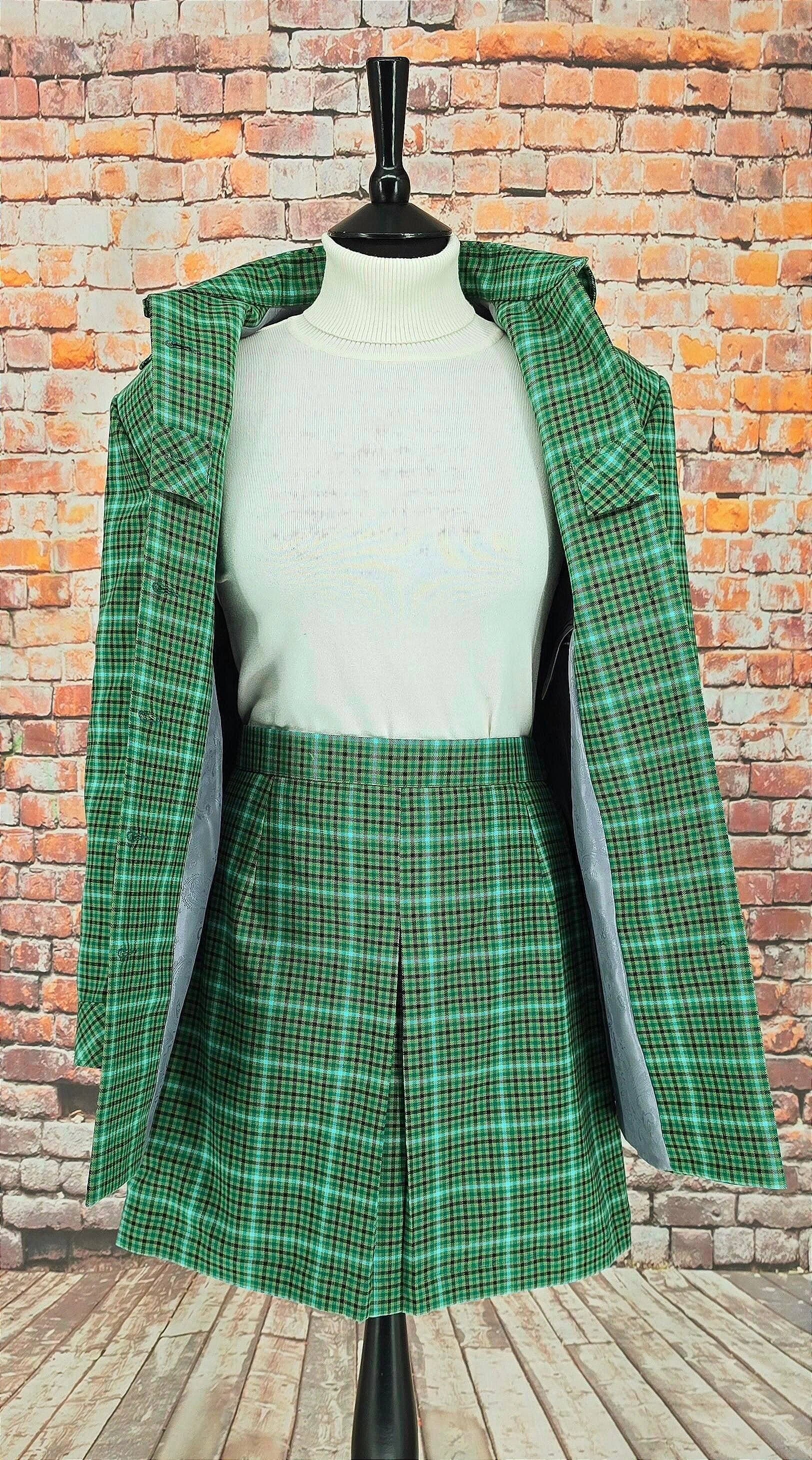Jean - Stunning Green Checked Suit