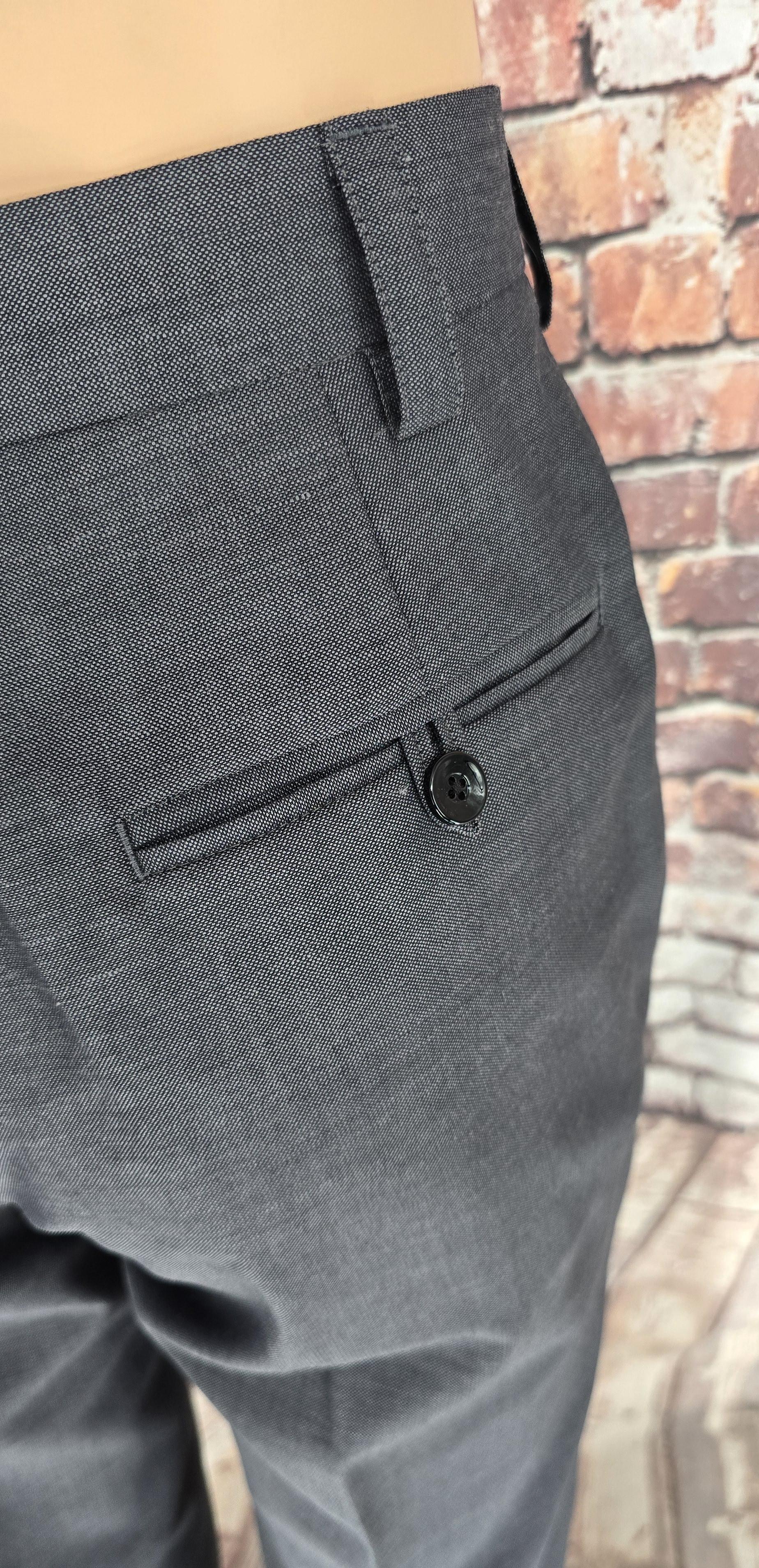 Glover - Grey & Black Mohair Two Tone Suit With Velvet Collar