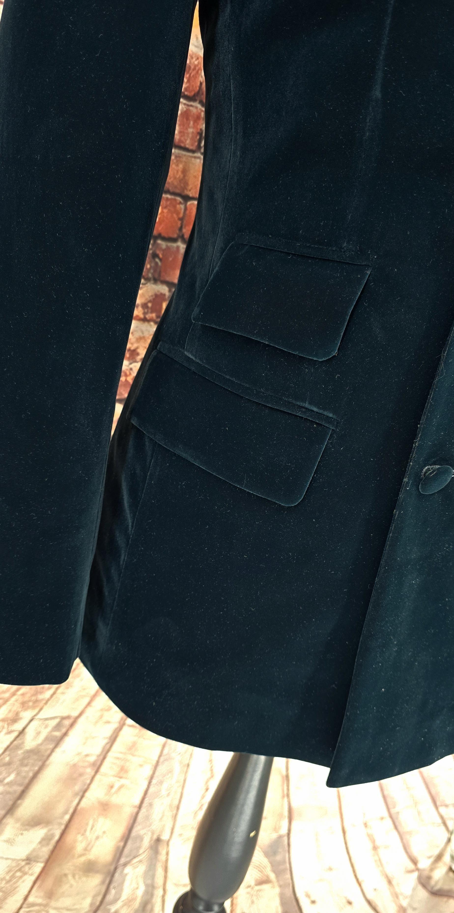 Jonty - Velvet Forest Green Double Breasted Jacket