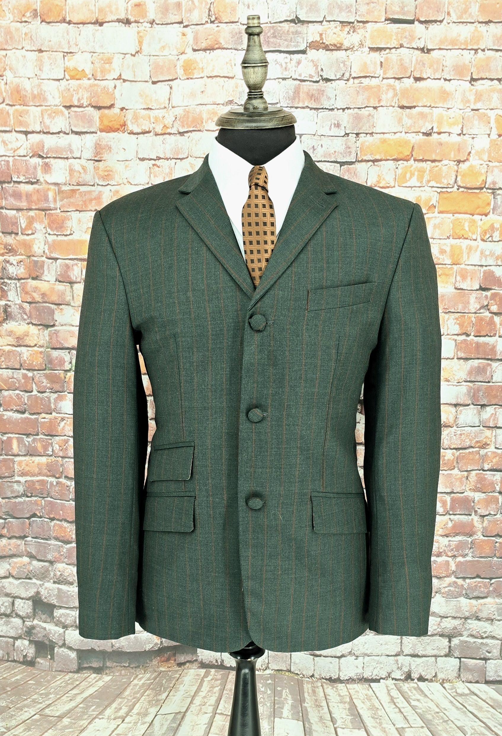 Remi - Green With Orange Pinstriped Suit
