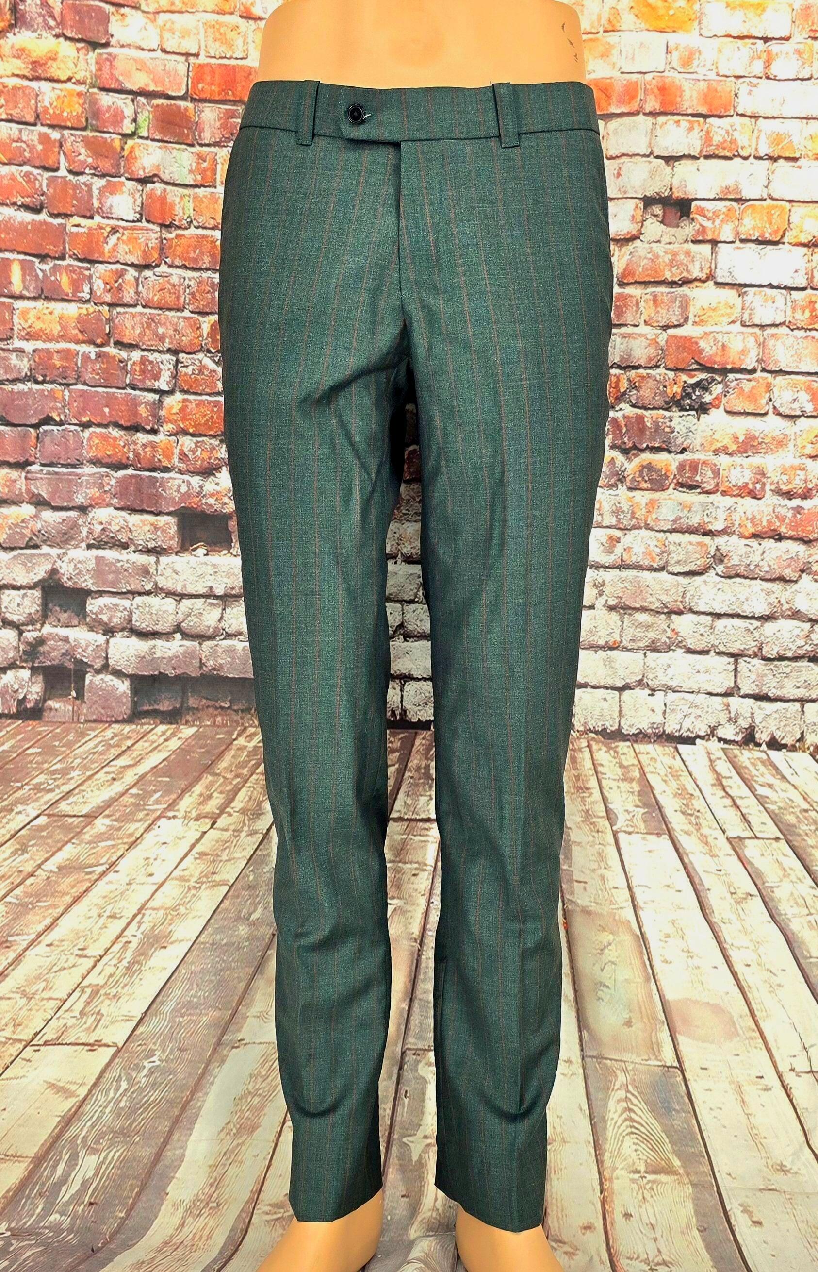 Remi - Green With Orange Pinstriped Suit