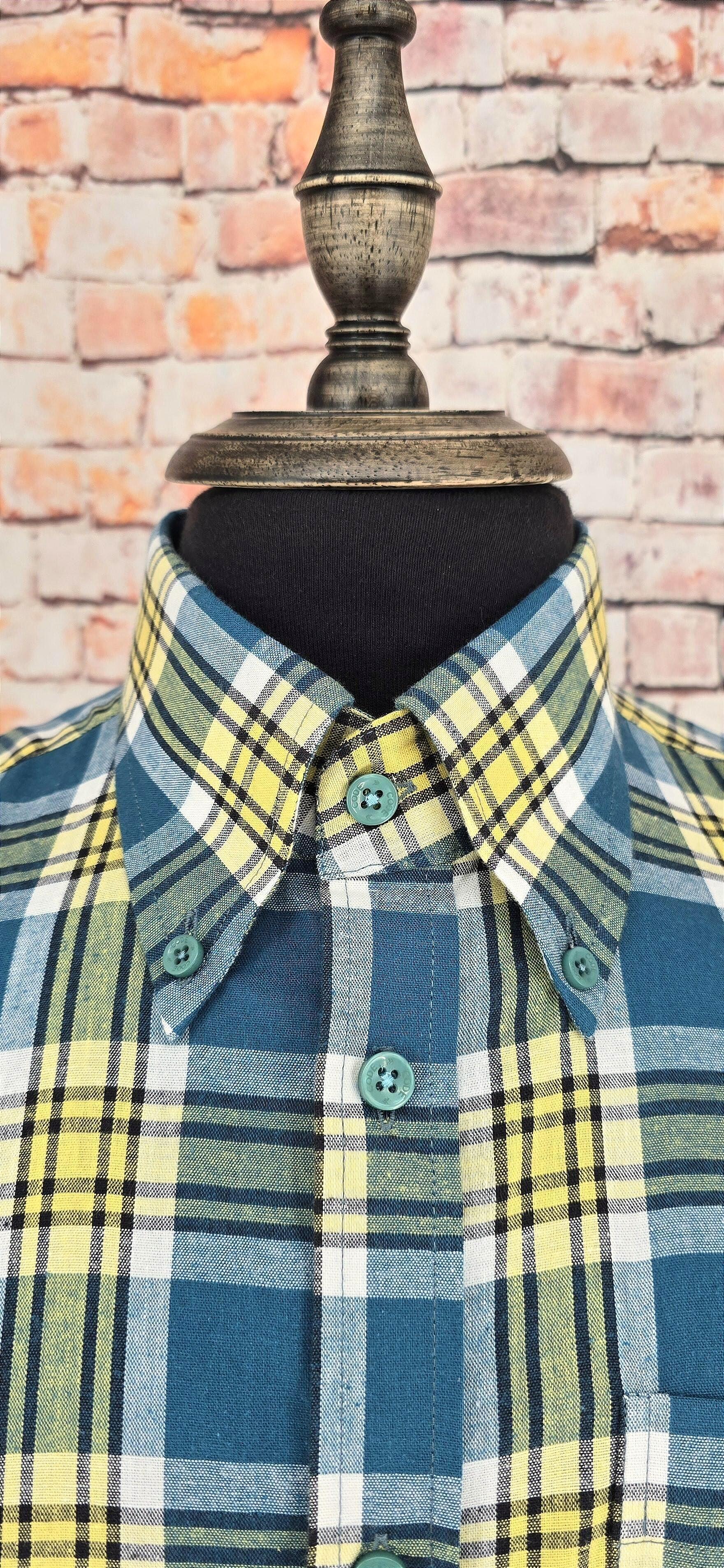 Delton - Yellow & Blue Checked Shirt
