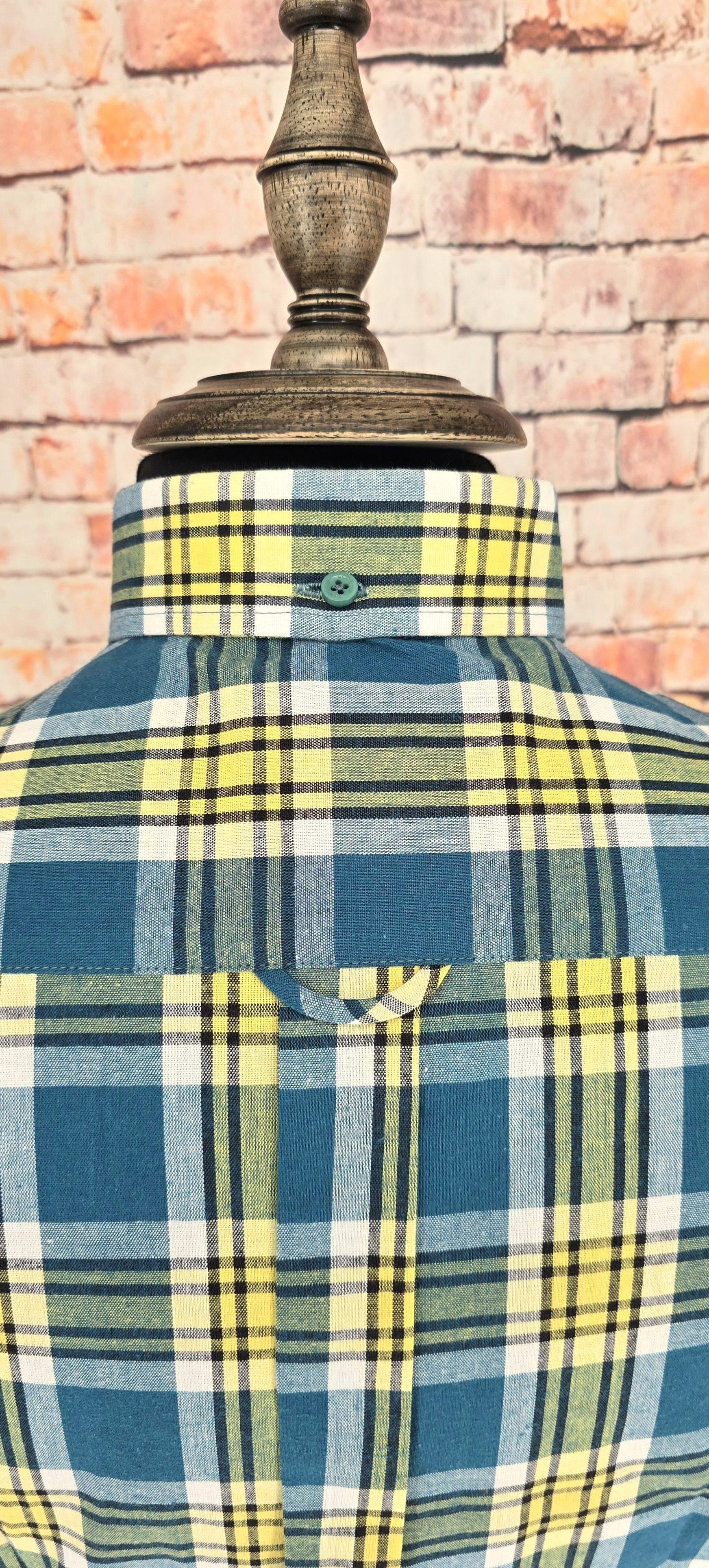 Delton - Yellow & Blue Checked Shirt