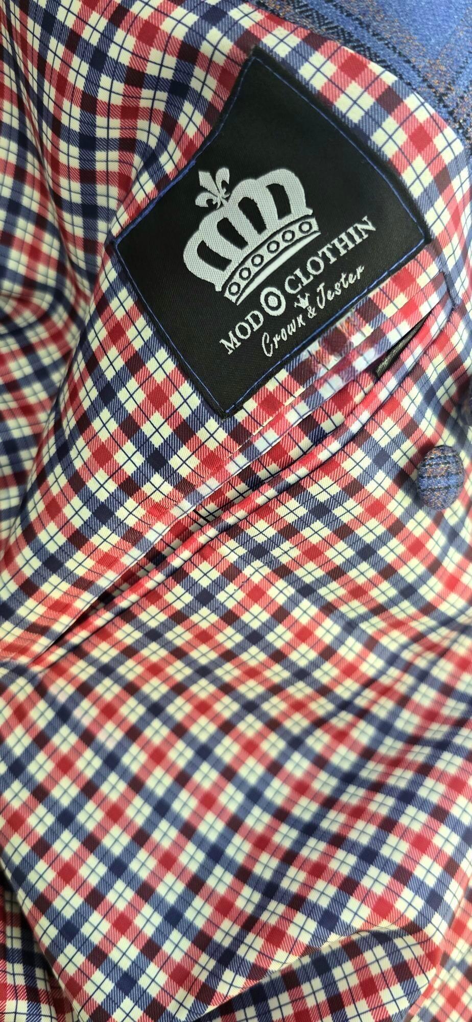 Bailey -  Blue Checked Overcoat.