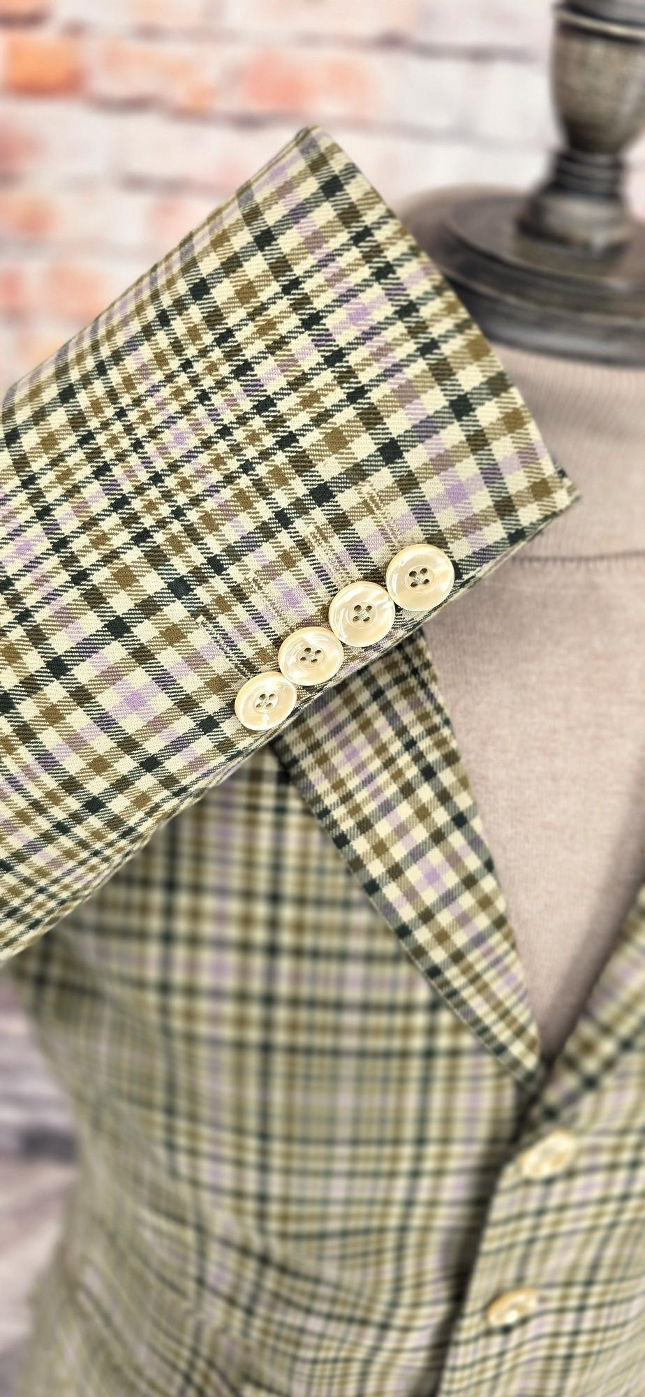 Ellingham - Spring Green & Lilac Checked Jacket