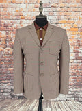 Dursten - Oatmeal, Olive & Burgundy Checked Jacket
