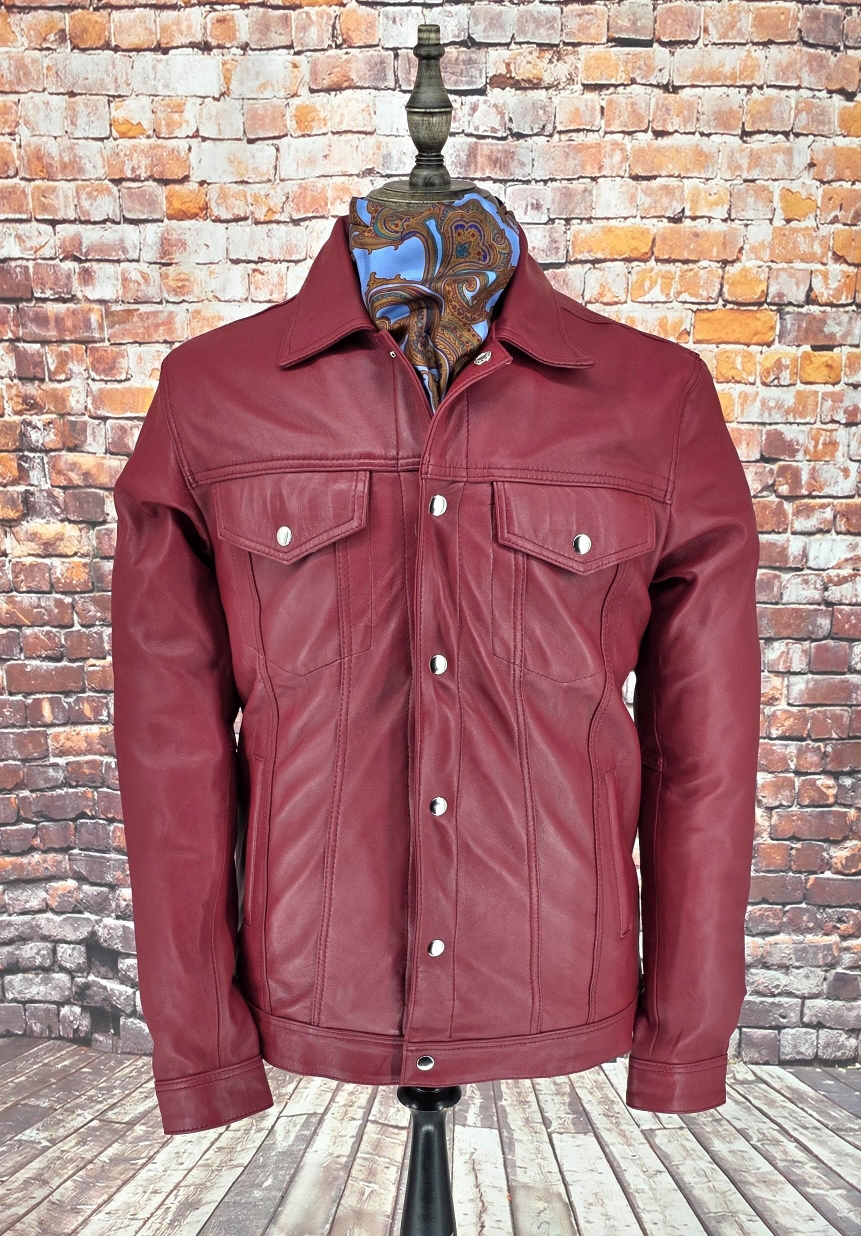 Lomas - Rust Red Short Superb Leather Jacket