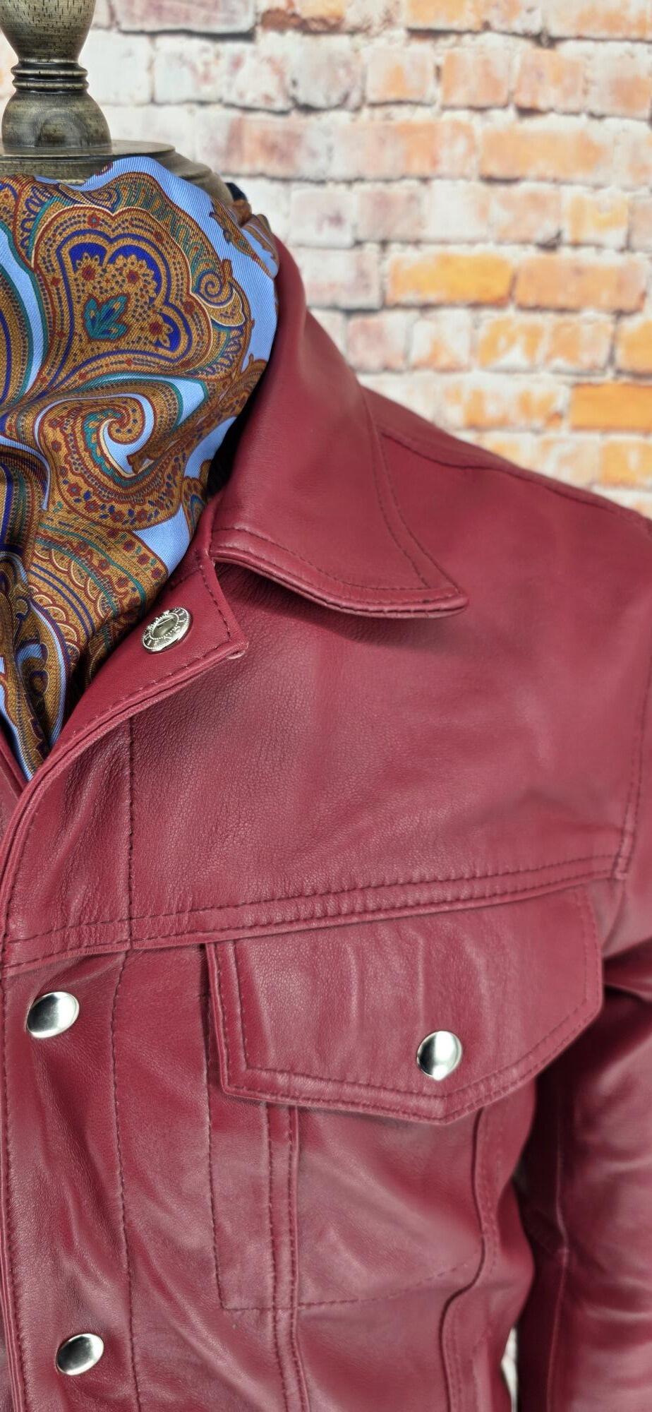Lomas - Rust Red Short Superb Leather Jacket
