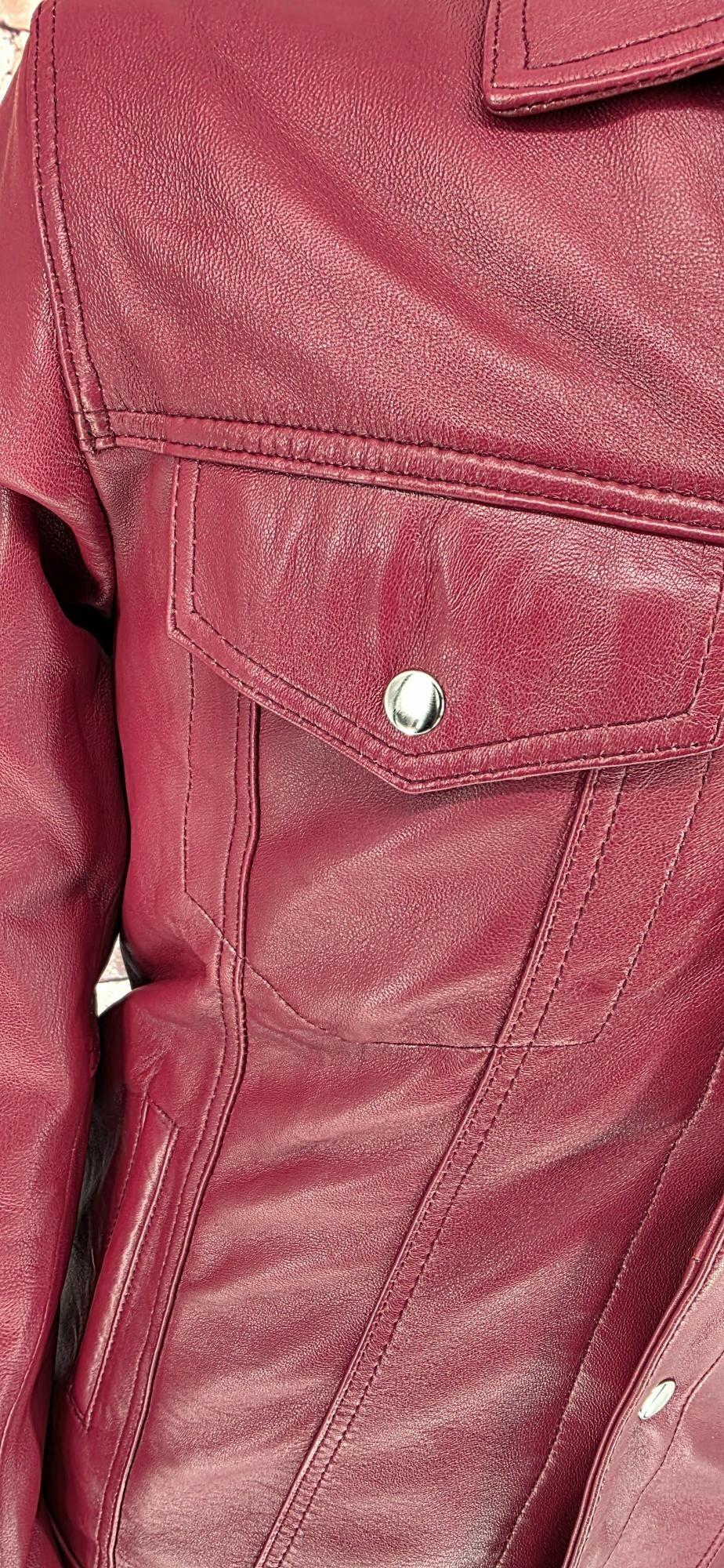 Lomas - Rust Red Short Superb Leather Jacket