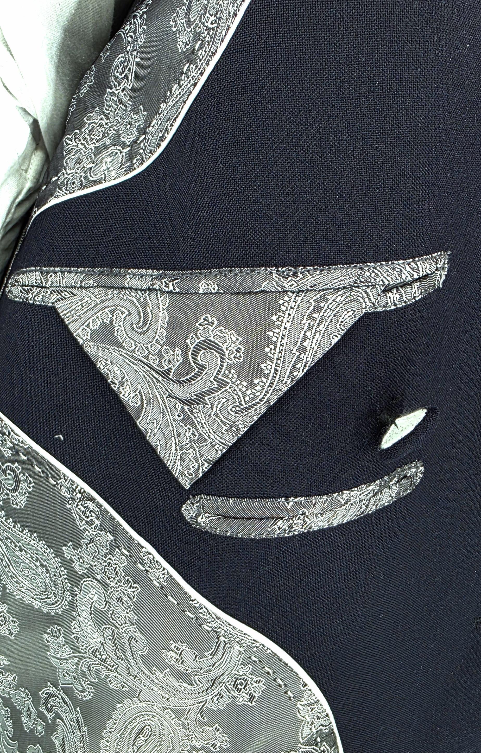 Crawford - Deep Navy Mohair Double Breasted Suit