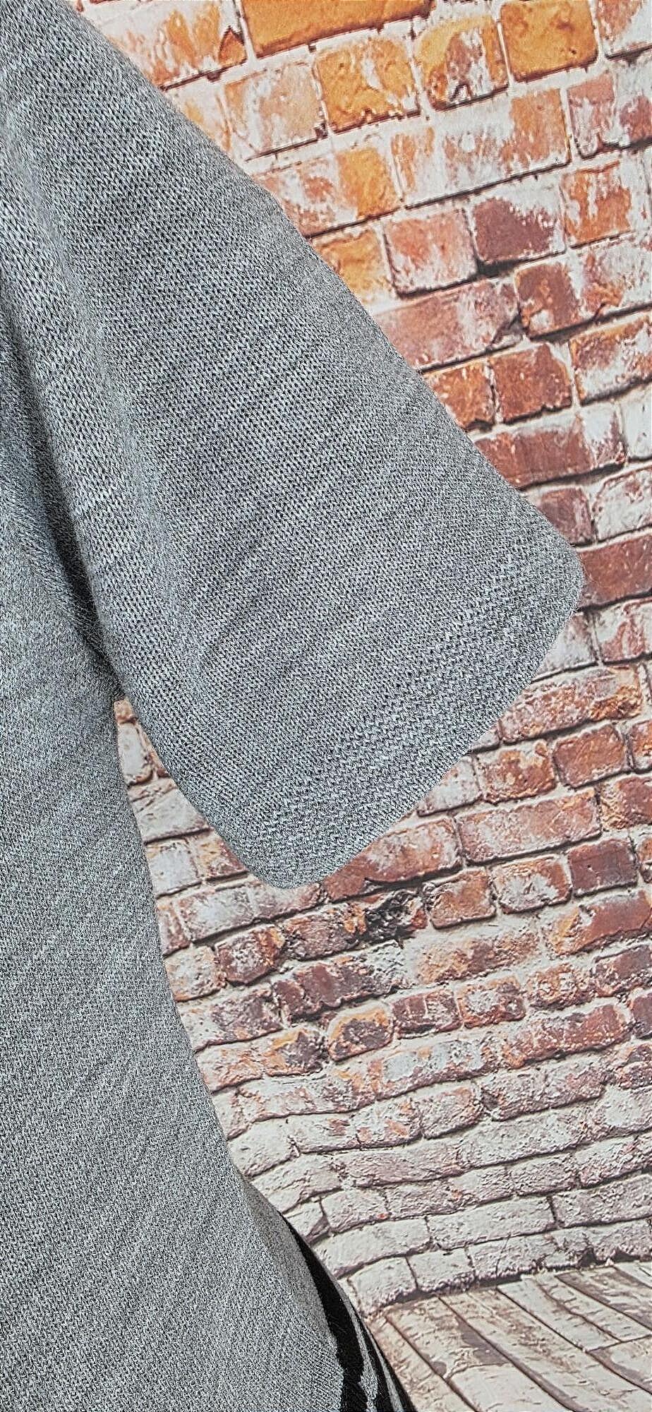 Grey & Black Striped Knitted Top