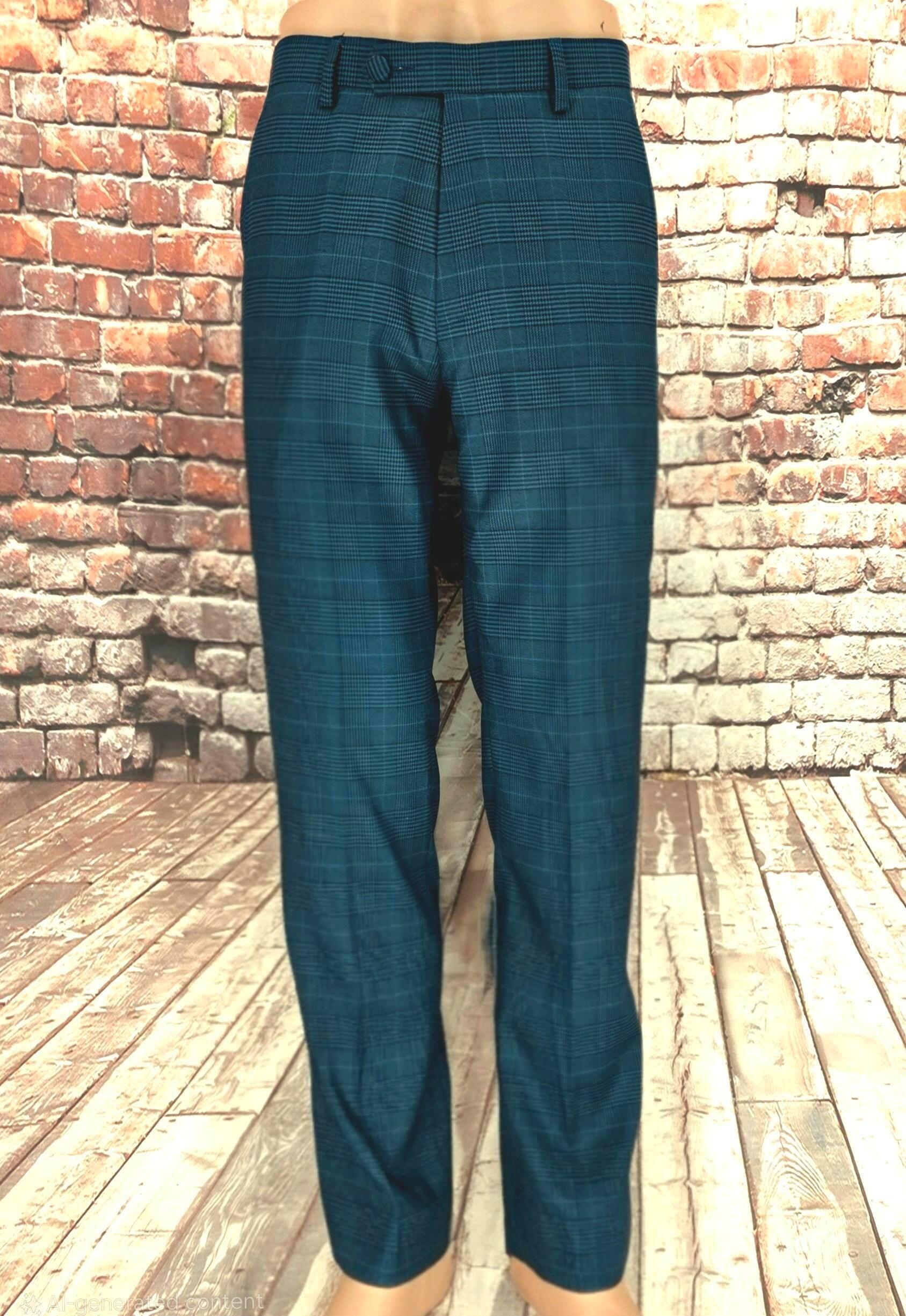 Carter - Teal POW Checked Suit