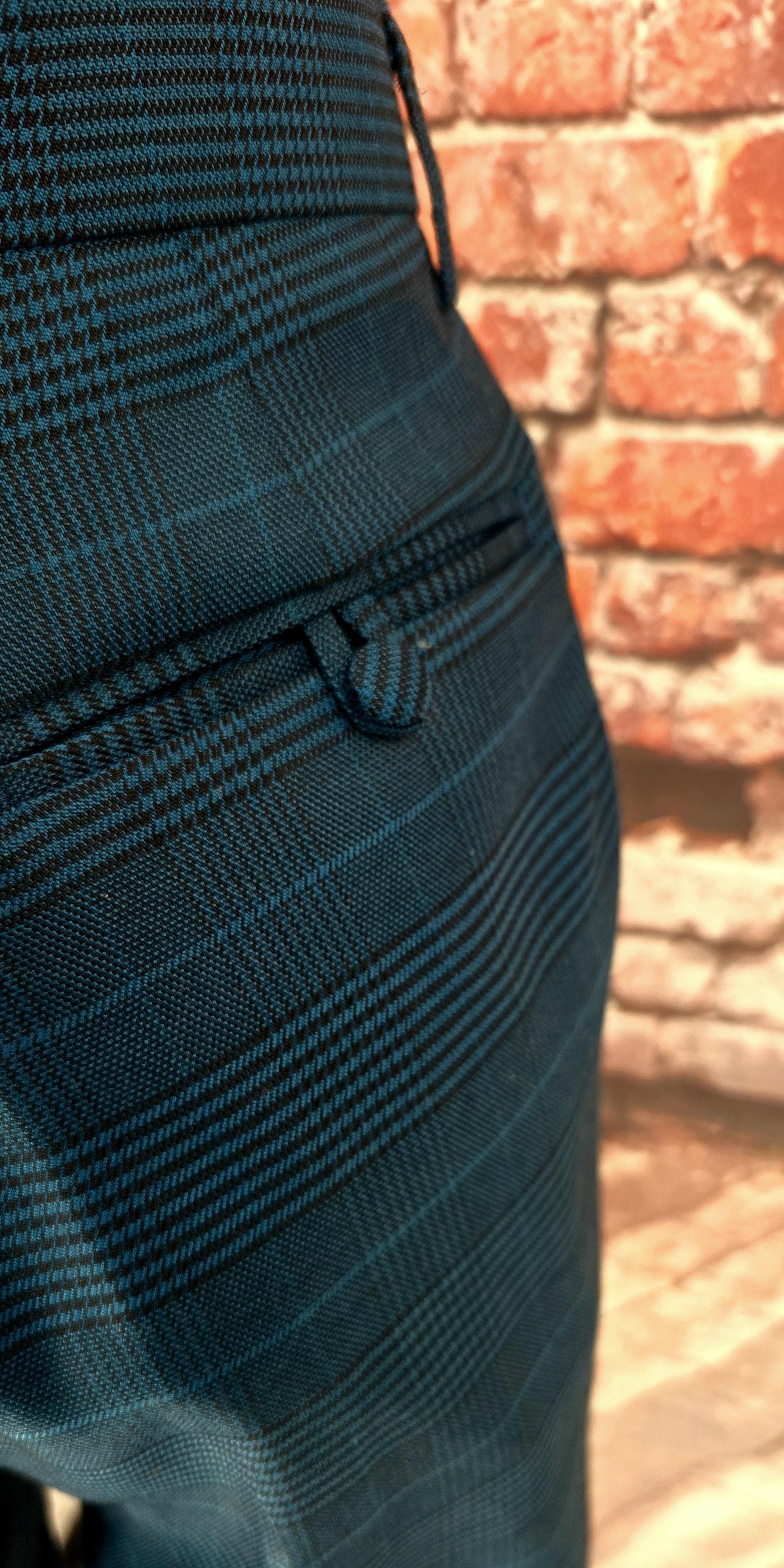 Carter - Teal POW Checked Suit