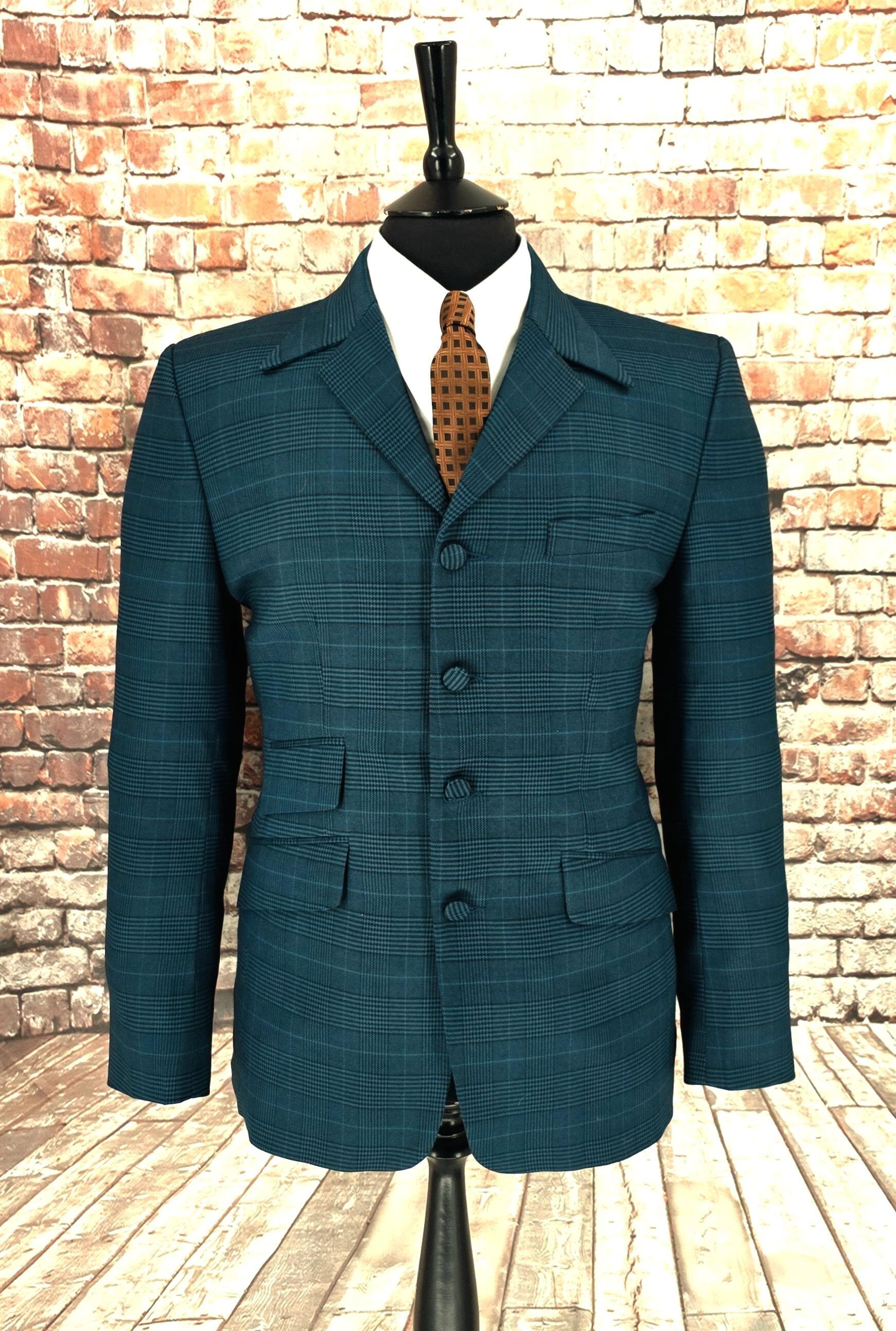 Carter - Teal POW Checked Suit
