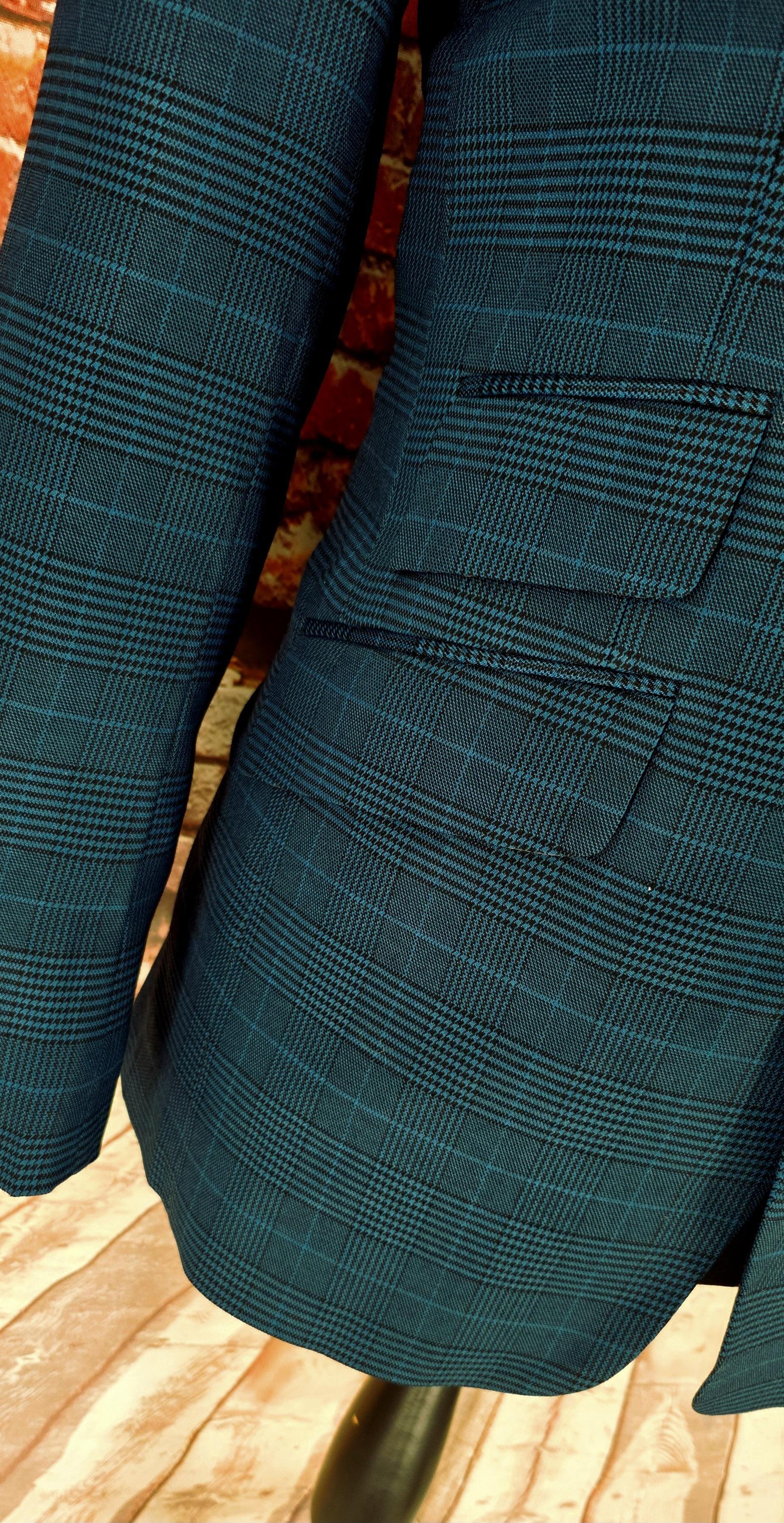 Carter - Teal POW Checked Suit