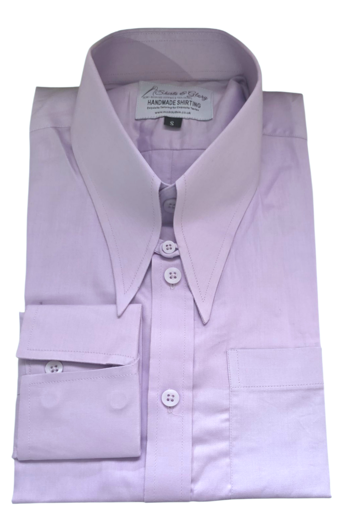 Clark Pale Green Spearpoint Collar Shirt Long Sleeve
