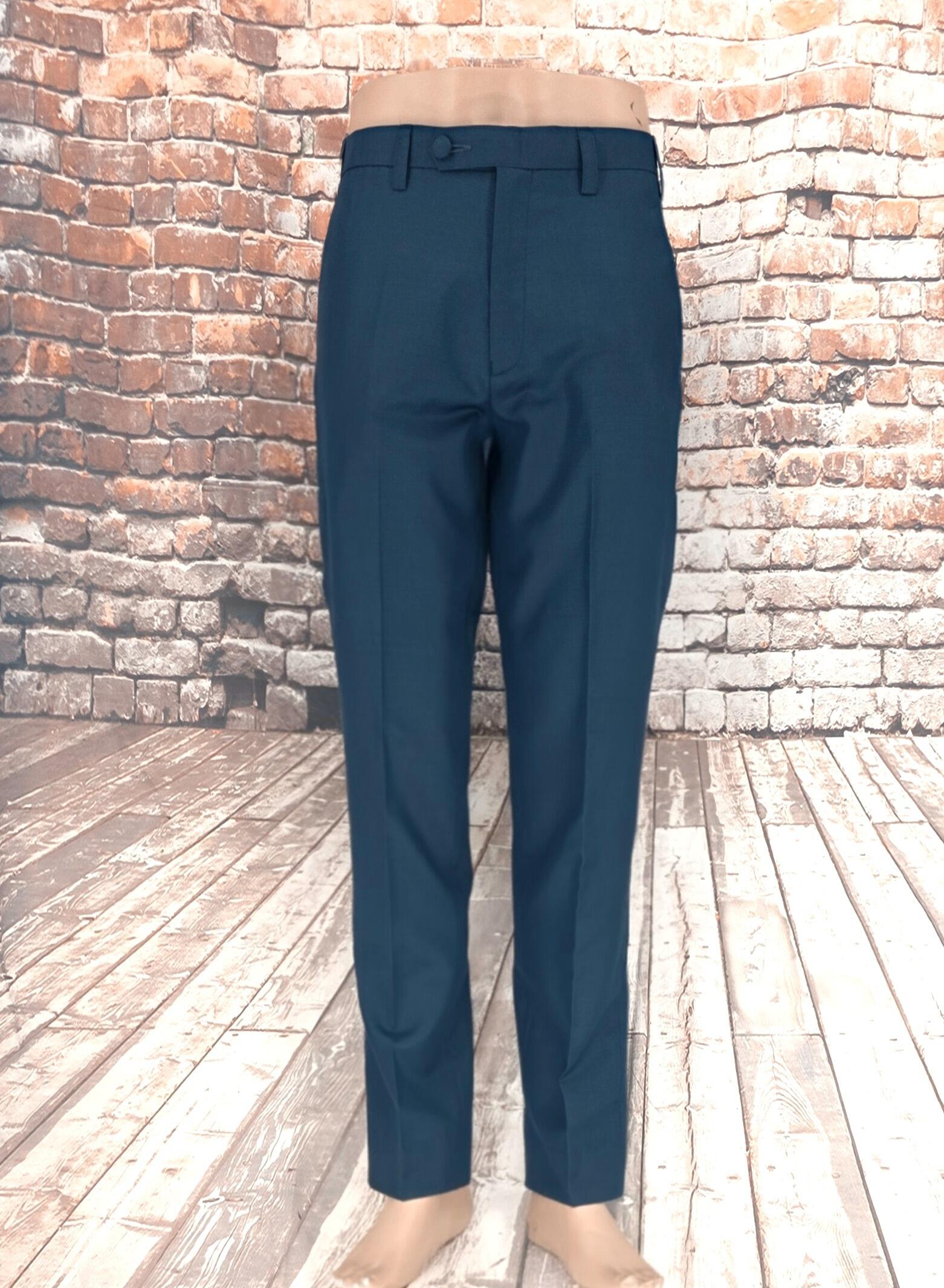 "Hatton" Teal & Black Wool Two Tone Suit