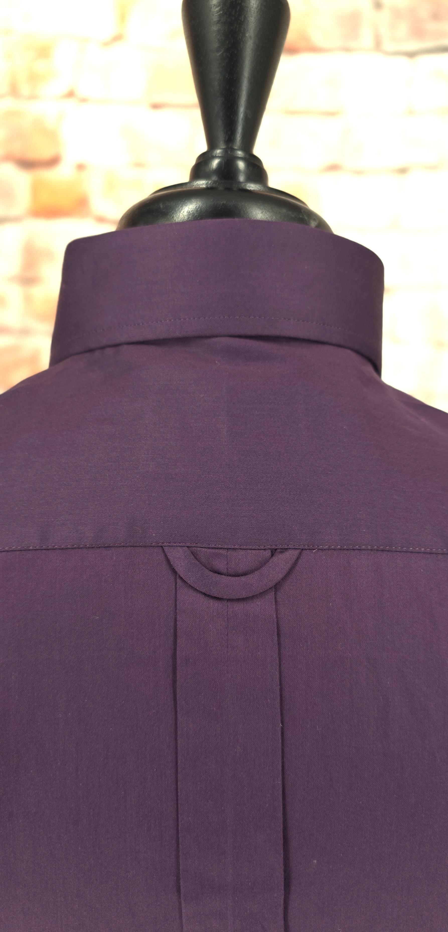 Aubrey -  Aubergine Button Down Shirt