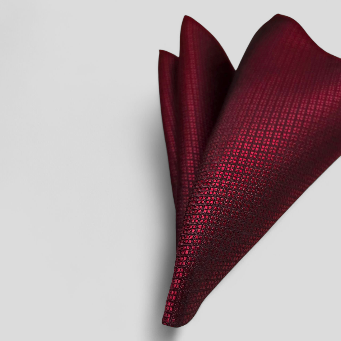 The Burgundy Trio – Tie, Pocket Handkerchief & Cufflinks Set