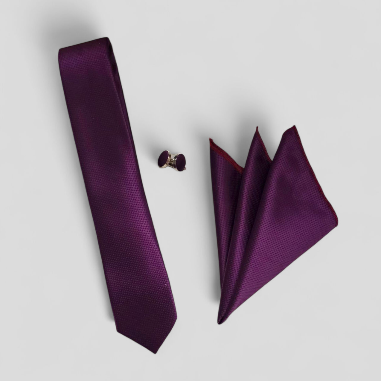 The Trio – Tie, Pocket Handkerchief & Cufflinks Set