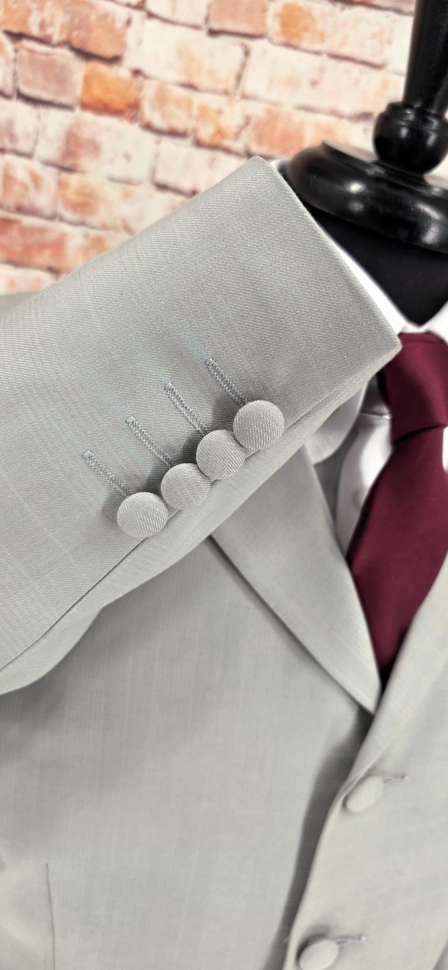 The Cadel – Warm Grey Fine Prince of Wales Check Suit