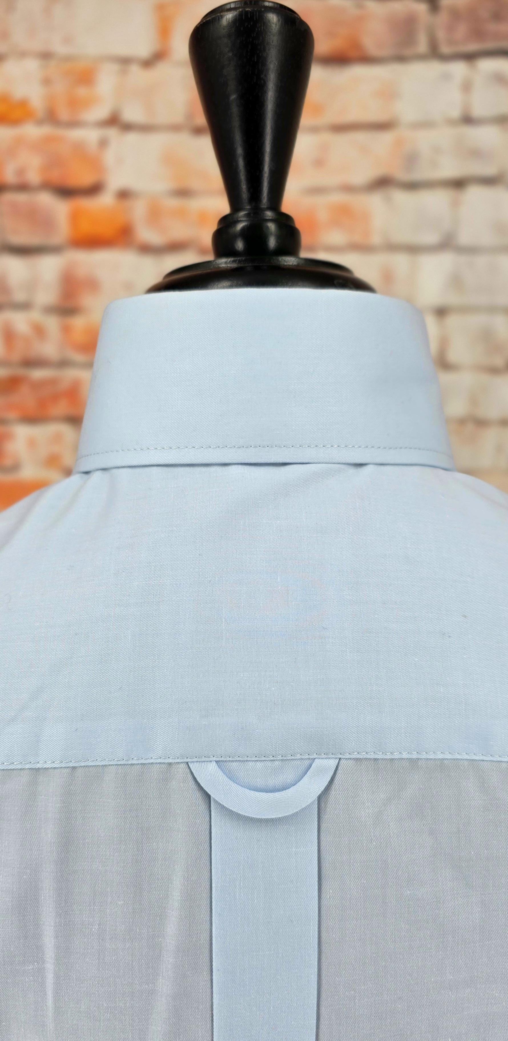 Wade - Sky blue Large Penny & Pin Collar Shirt