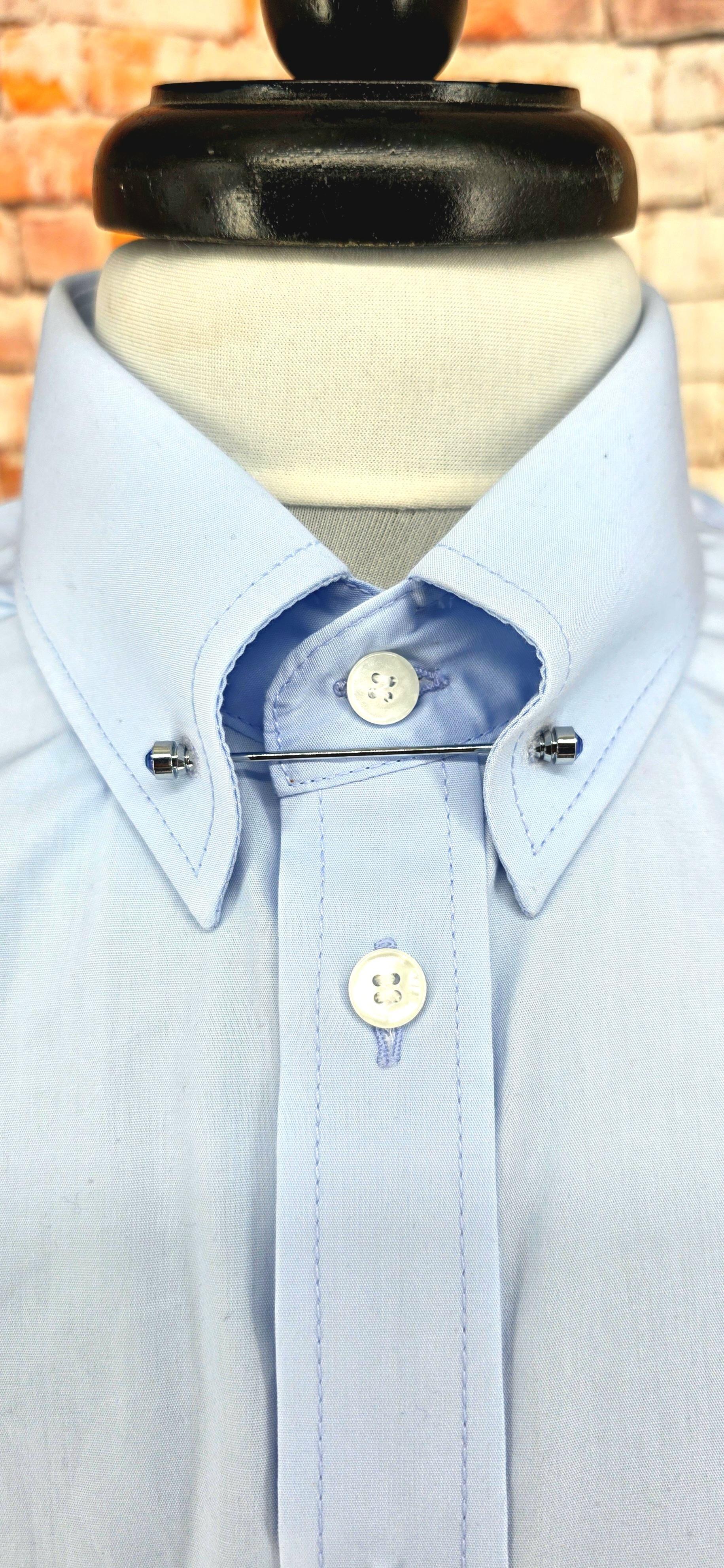 Davidson - Sky blue Pin Collar Shirt