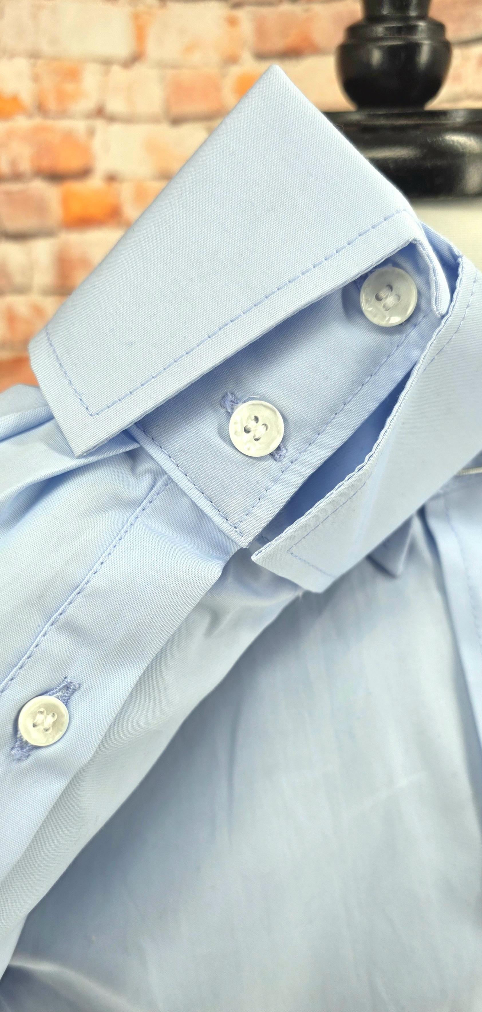 Davidson - Sky blue Pin Collar Shirt