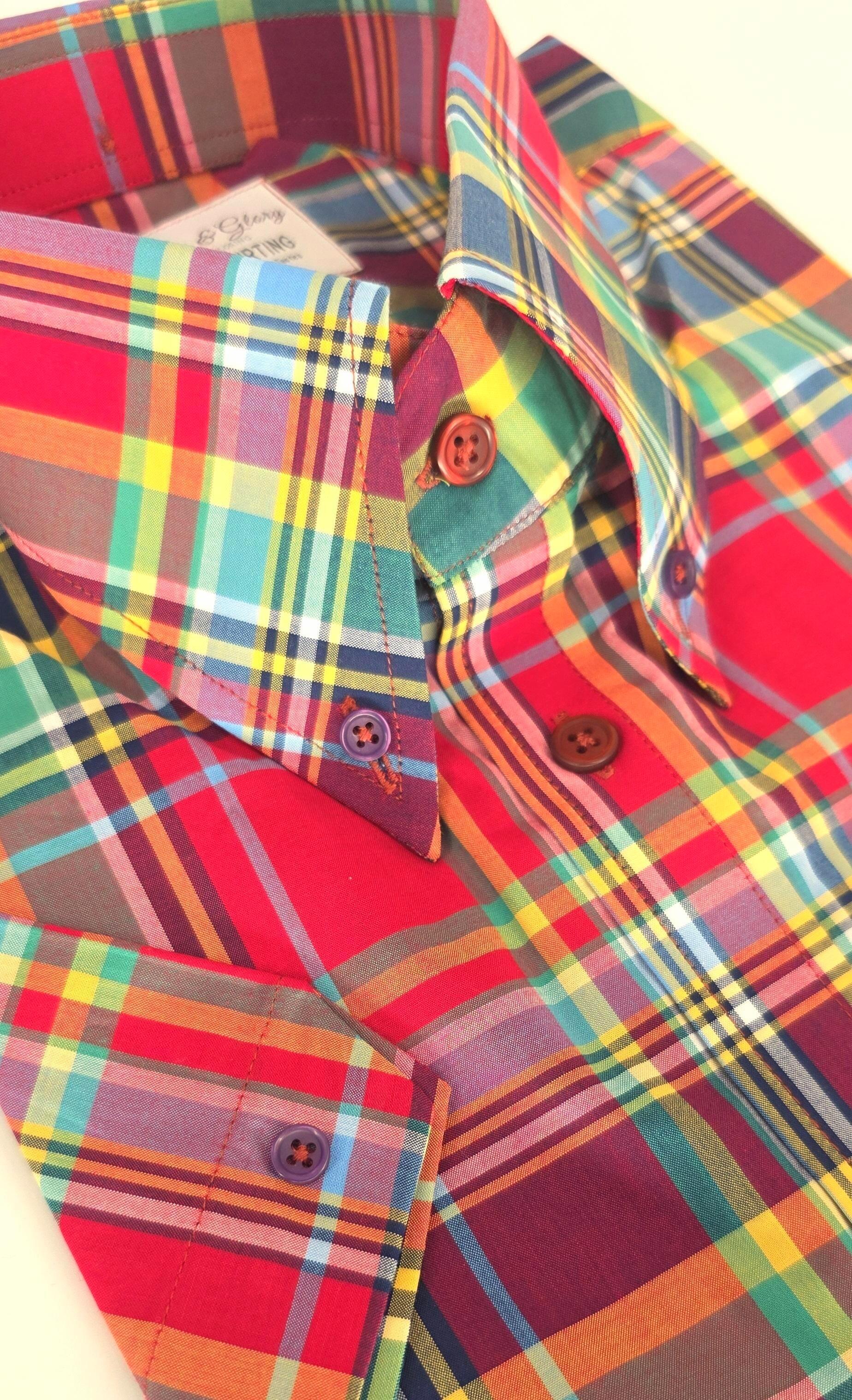 Neom -  Checked Cotton Short Sleeve Shirt