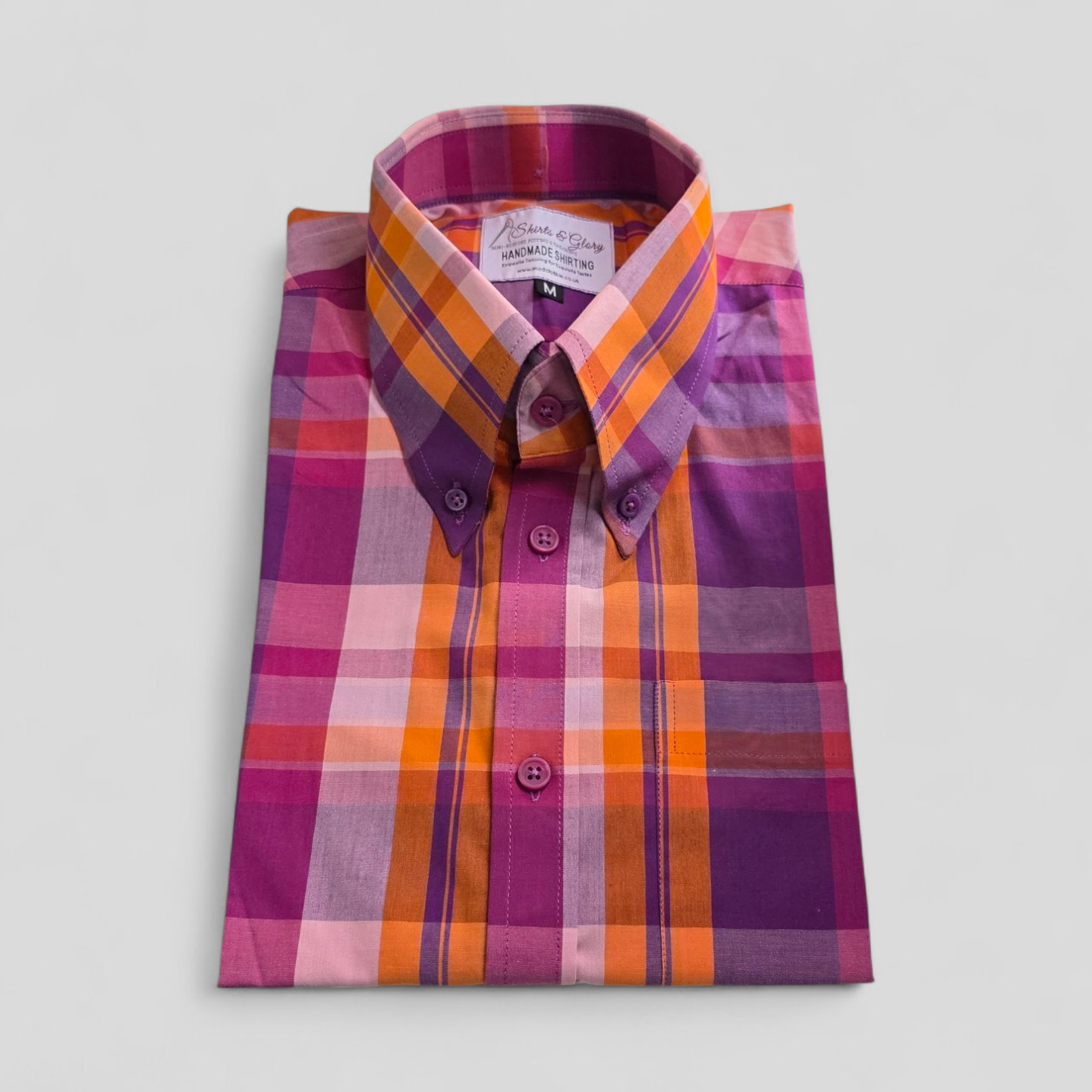 Marley -  Checked Cotton Short Sleeve Shirt