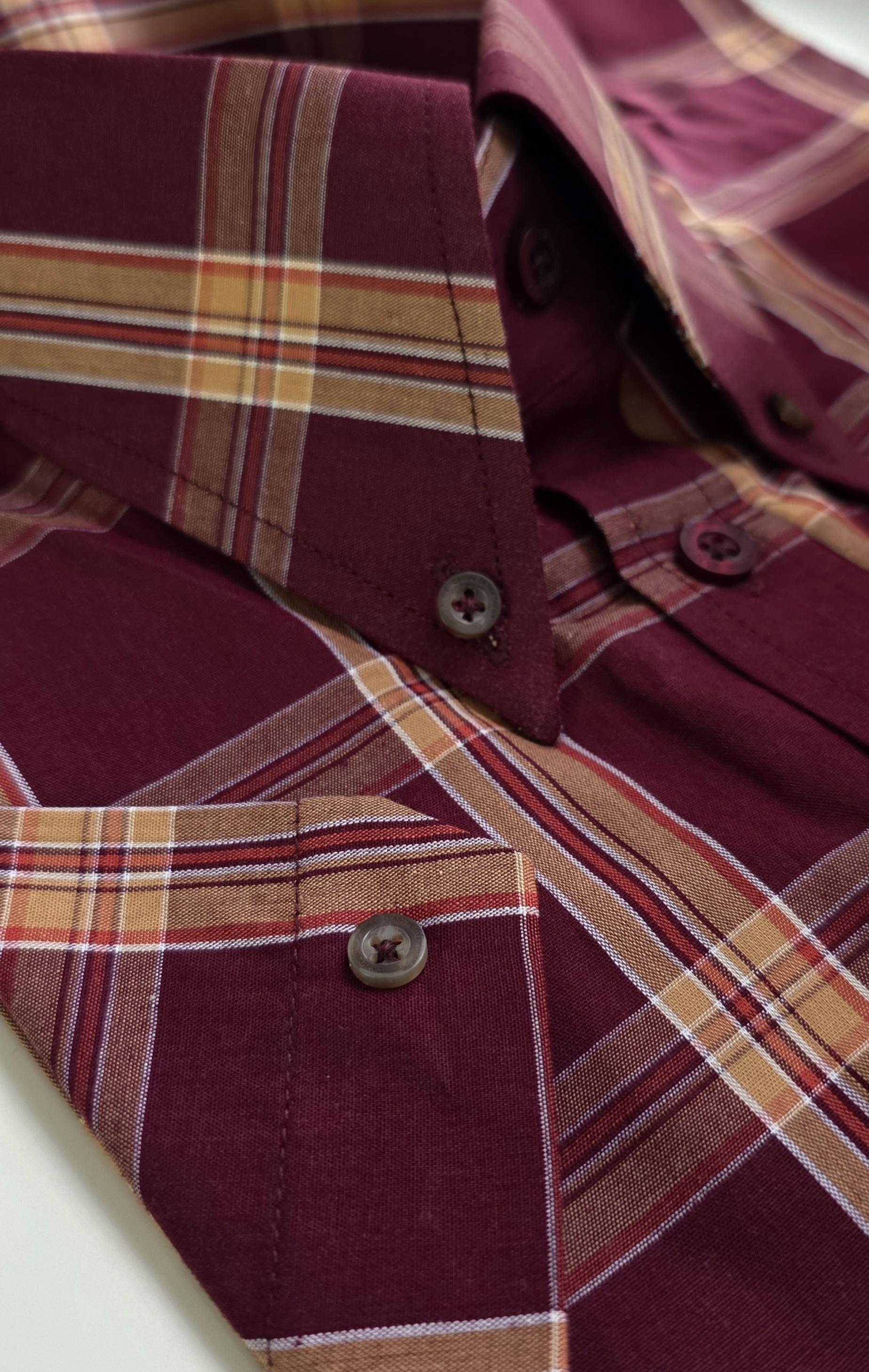 Ziggy -  Checked Cotton Short Sleeve Shirt