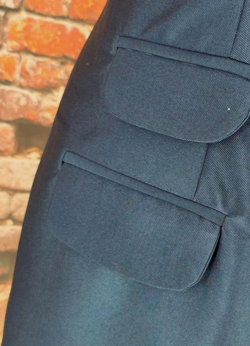 Betsy - Teal Pinafore Dress