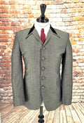 Alf - Warm Grey Black Two-Tone Mohair Suit