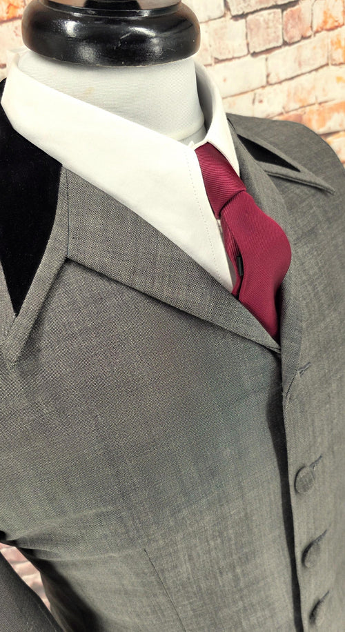 Alf - Warm Two Tone Silver Grey & Black Beatles Inspired Mohair Suit