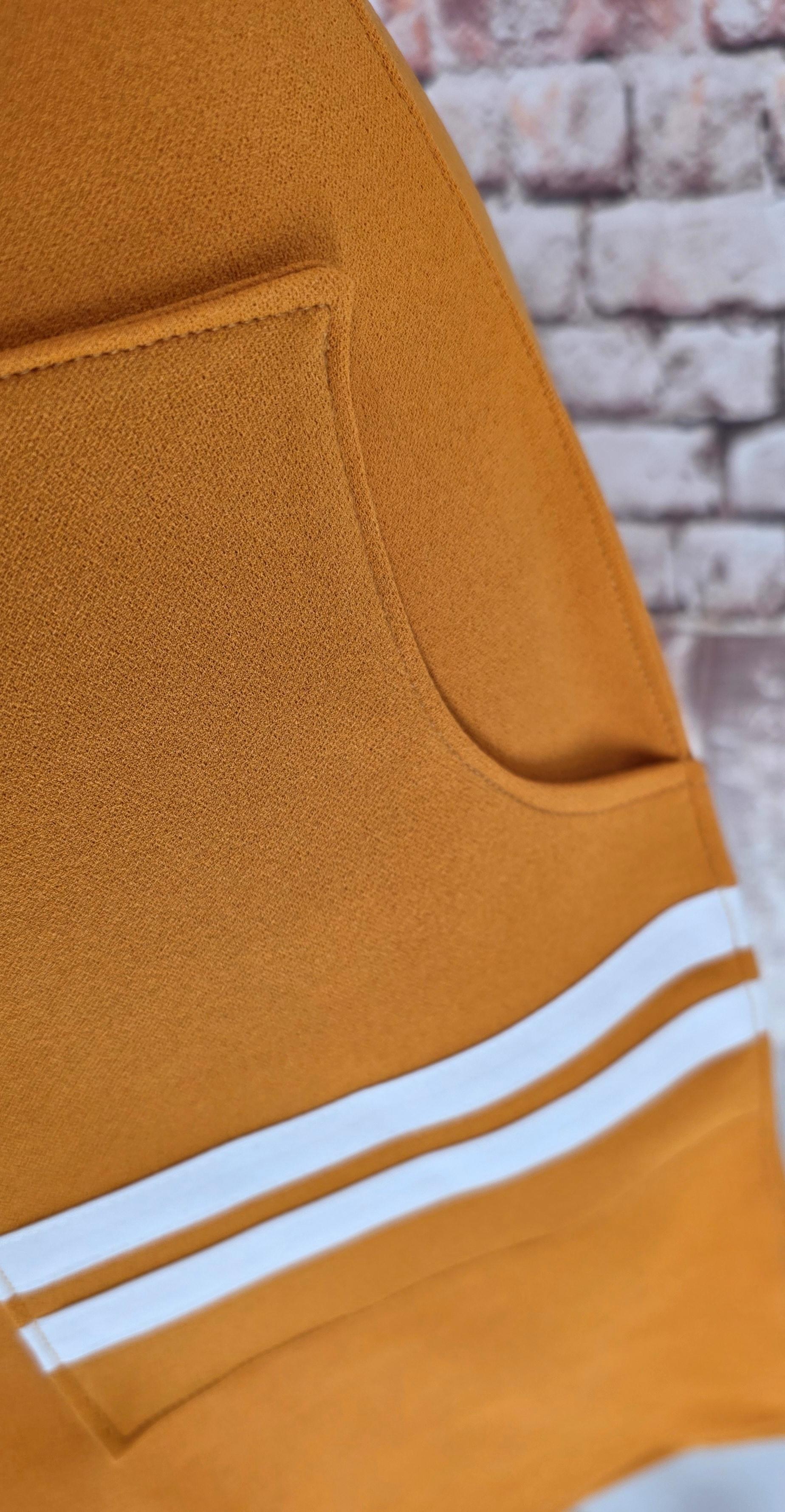 Wanda - Zingy Orange Mustard Short Sleeve Mod Style Dress