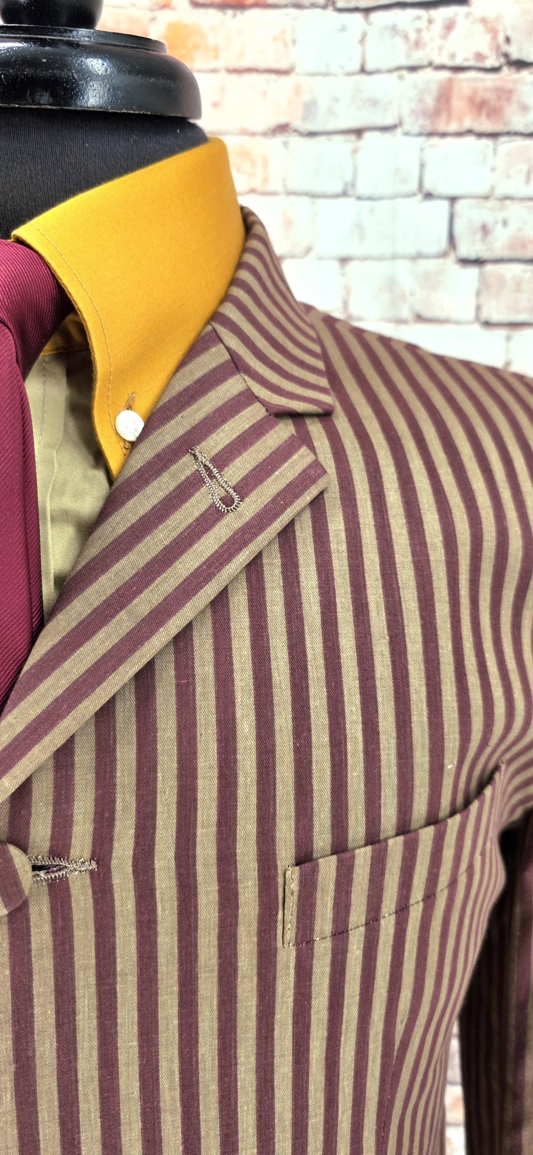 Howard - Brown Striped Boating Blazer