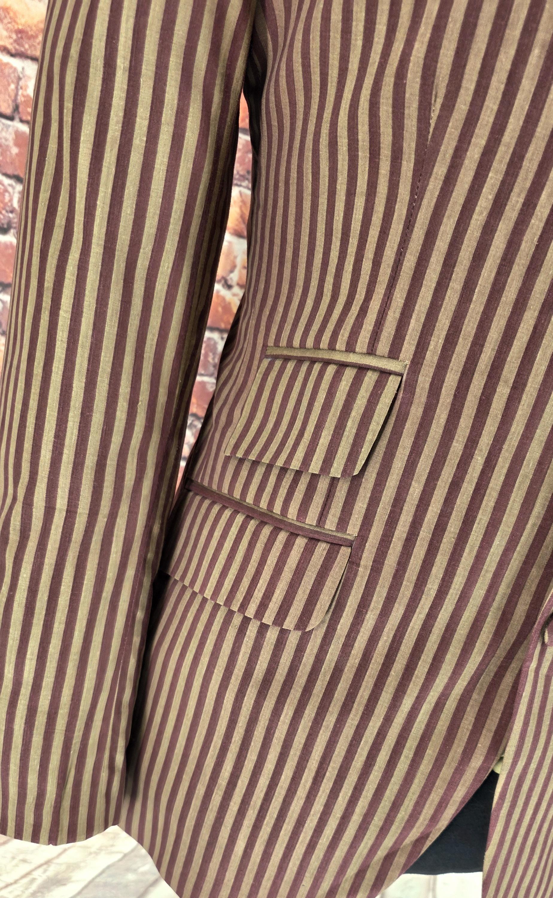 Howard - Brown Striped Boating Blazer