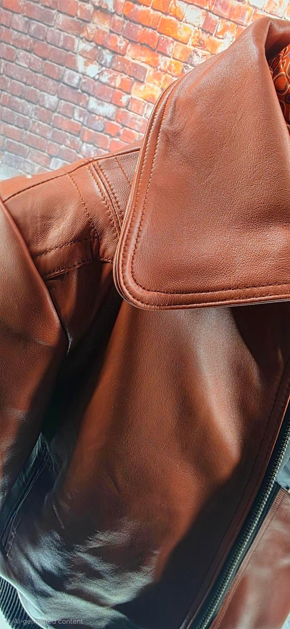 Sandy - Women's Rust Leather Bomber Jacket
