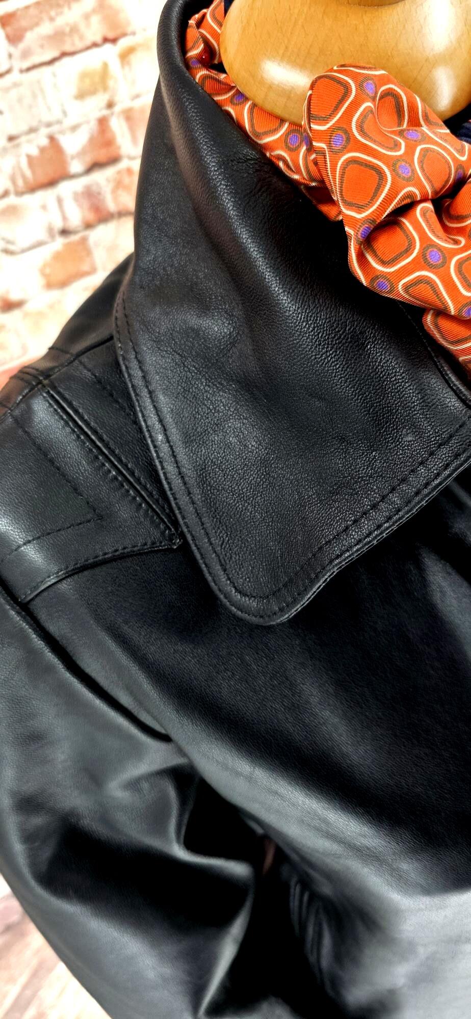 Abbie- Women's Black Leather Bomber Jacket
