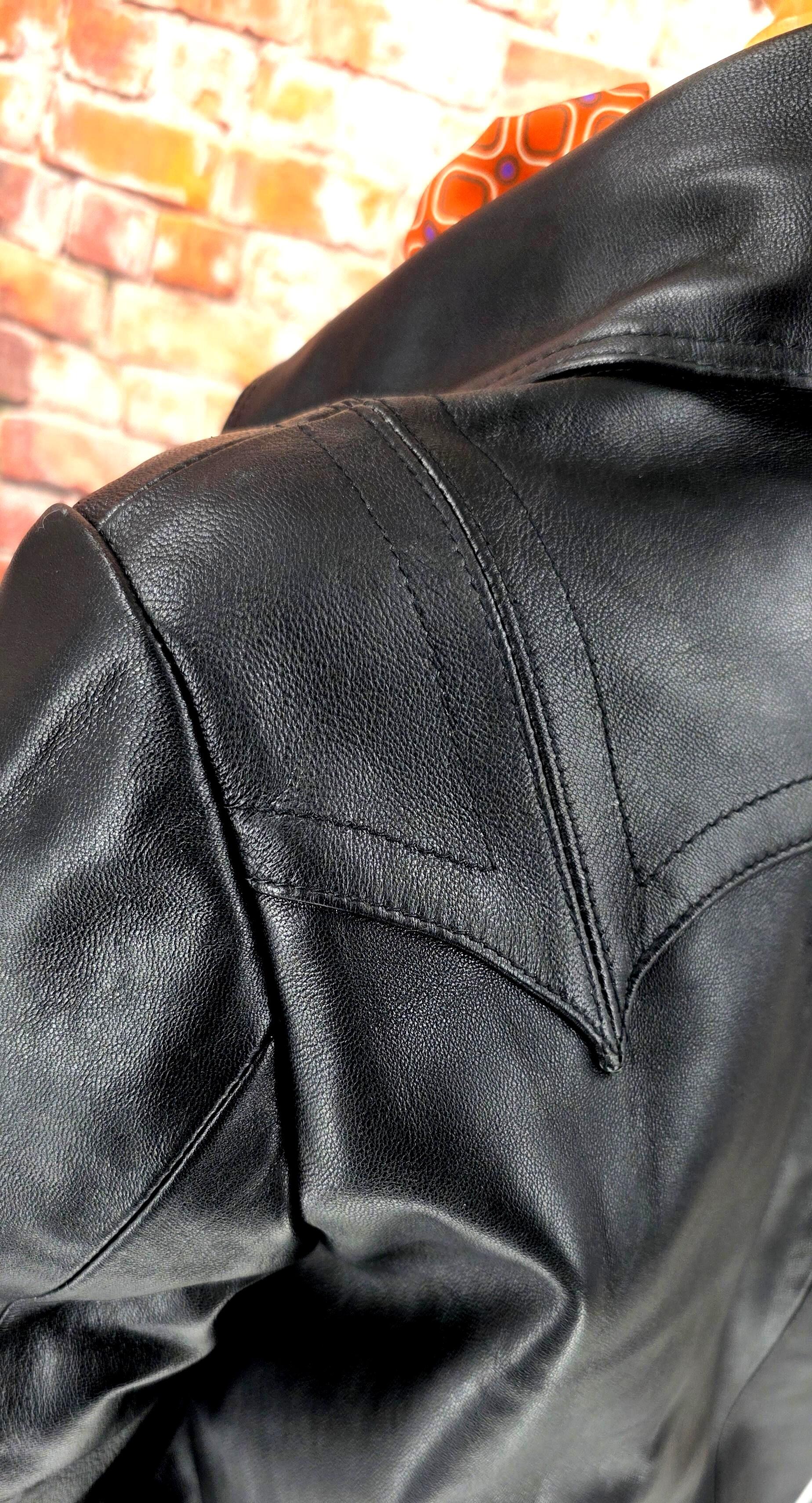 Abbie- Women's Black Leather Bomber Jacket