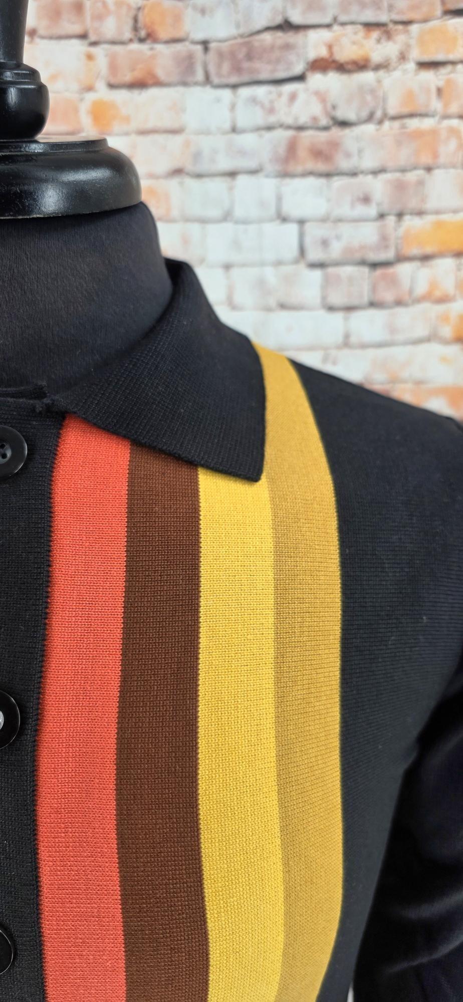 Bold Retro Striped Cardigan